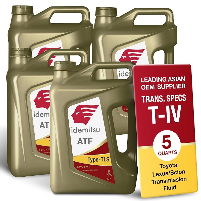 Fluido de transmissão automática Idemitsu ATF Type TLS (T-IV) para Toyota, Lexus e Scion – Caixa com 4 frascos de 4,73 L