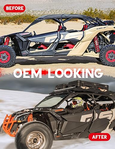 Miniatura 2 de Chelhead Puertas inferiores para Can Am X3 de 4 puertas, panel de inserción de puerta inferior delantera y trasera compatible con Can Am Maverick X3