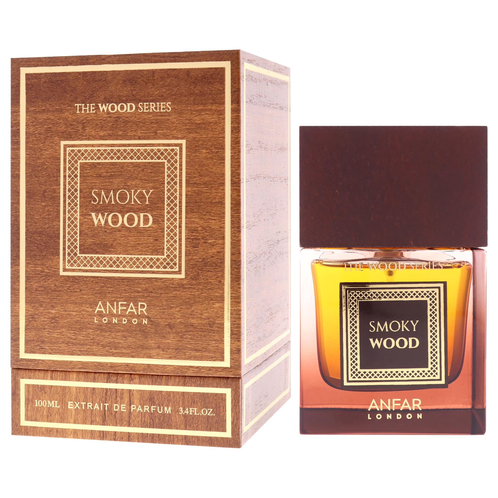 Anfar Anfar London Smoky Wood for Men - Extrait De Parfum Spray da uomo, 96,4 g