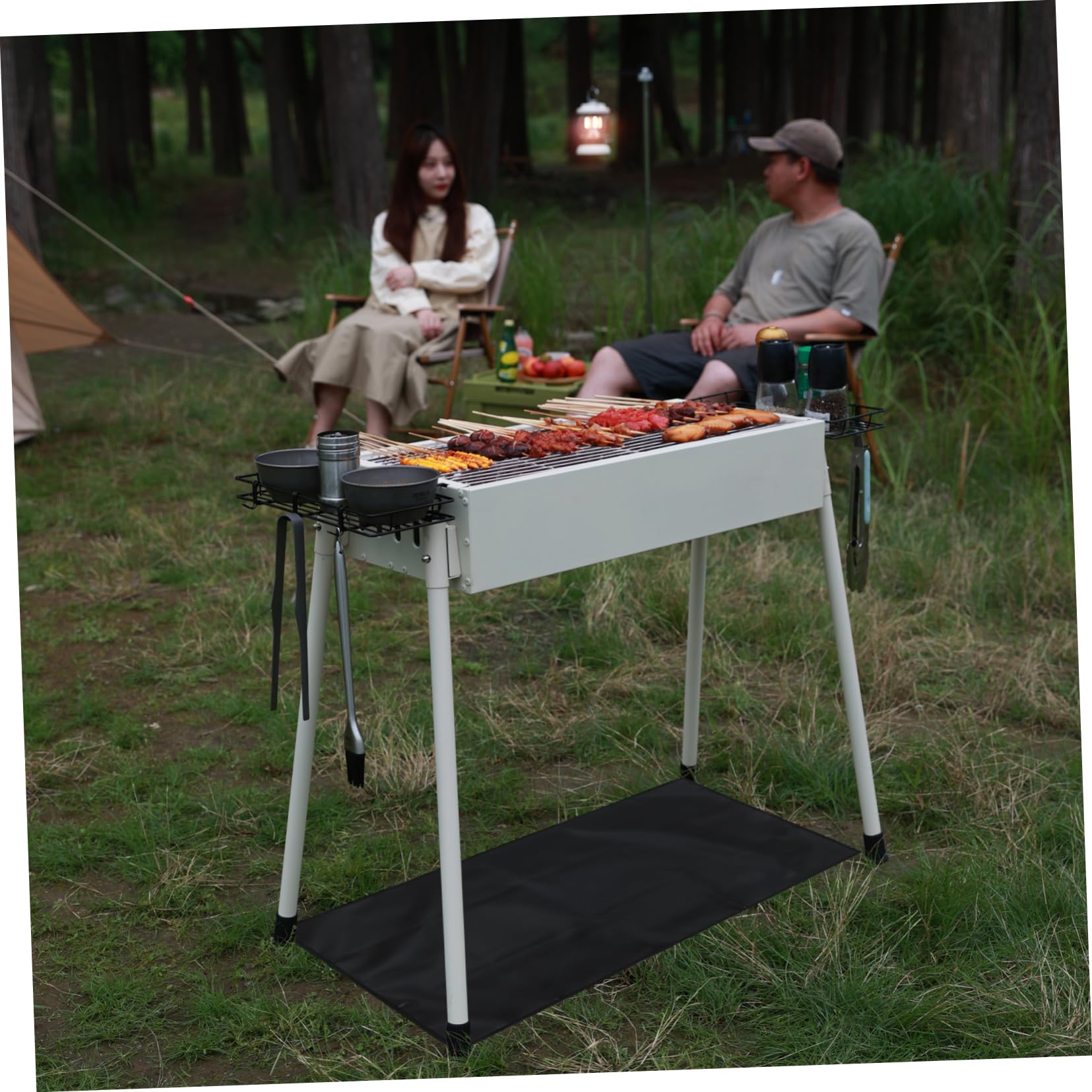 BESTonZON Tapis De Ignifuge pour Barbecue Tapis De Grillade Chaleur Parfait pour Et pour Camping Et Extérieur