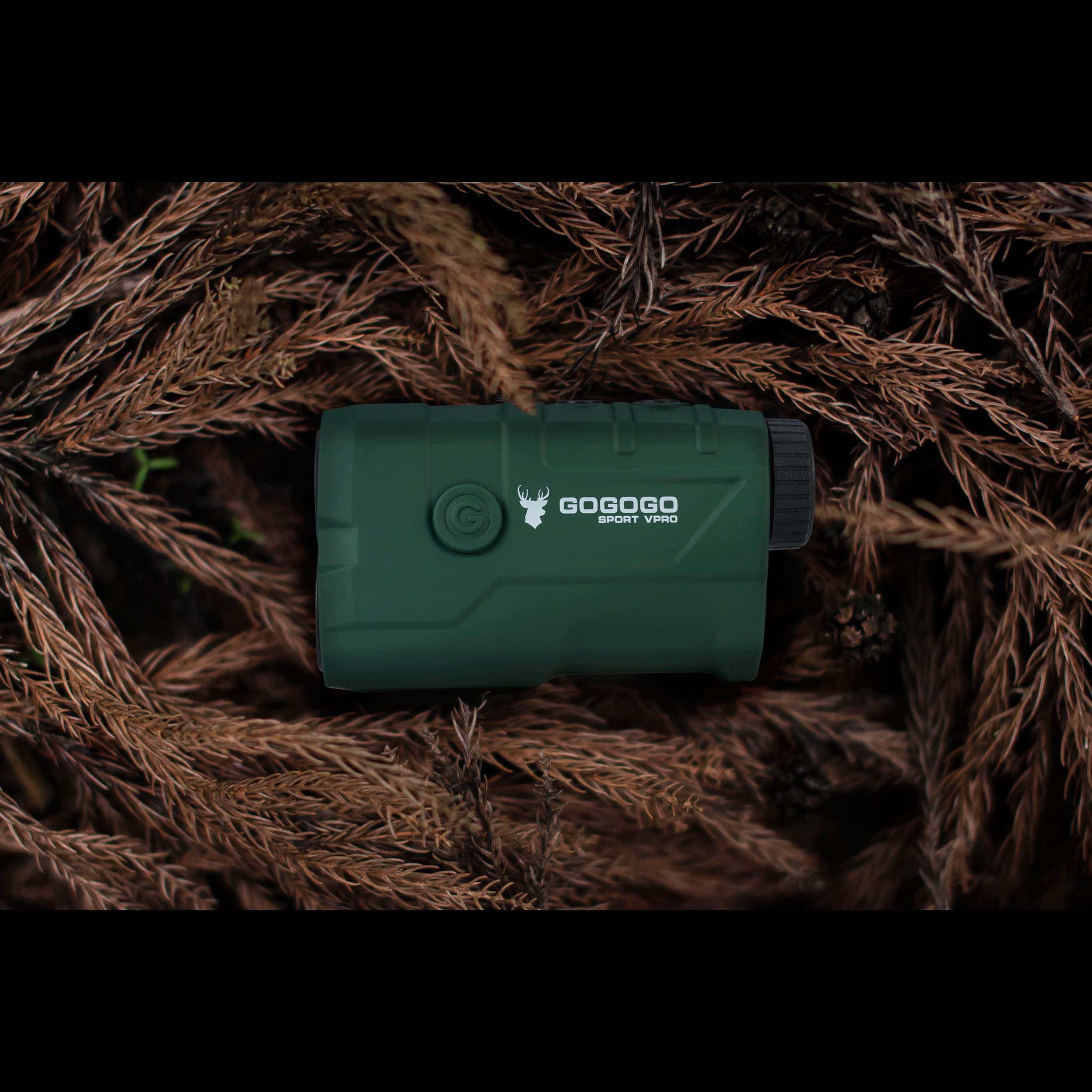 Gogogo Sport Vpro Telemetro Caccia Golf 1097M/1200 Iarde con Luce Rossa, Ricaricabile Telemetri con Ingrandimento 6X Modalità di Pendenza, Blocc Bandiera & Vibrazione, Scansione,Precisione ±1