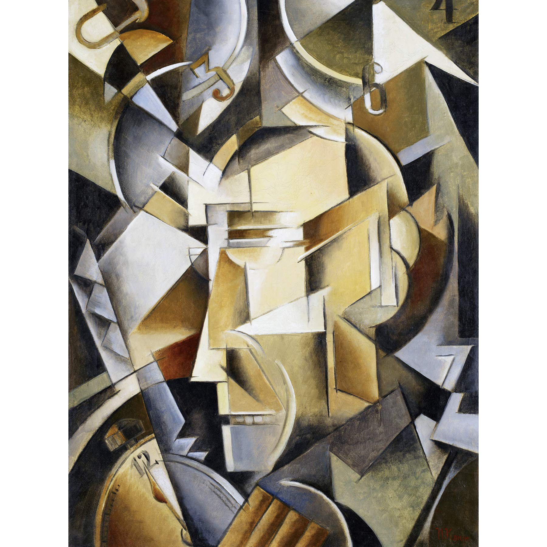 Artery8 Kliun The Clockmaker Painting Premium Wall Art Canvas Print 18X24 Inch