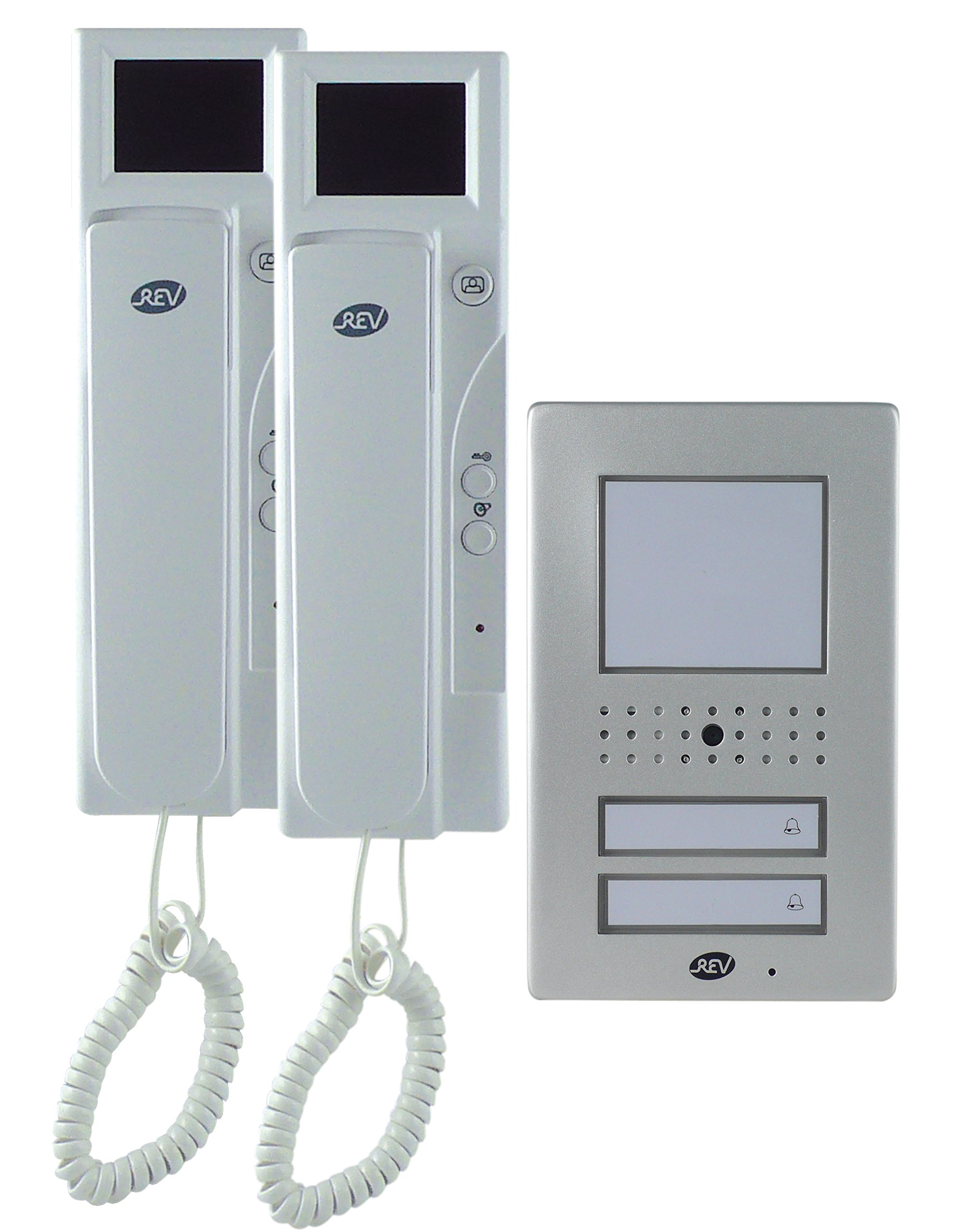 Produktbild von 2 Draht Video Türsprechanlage Gegensprechanlage 2x 7 Zoll Monitor Klingel Farb E