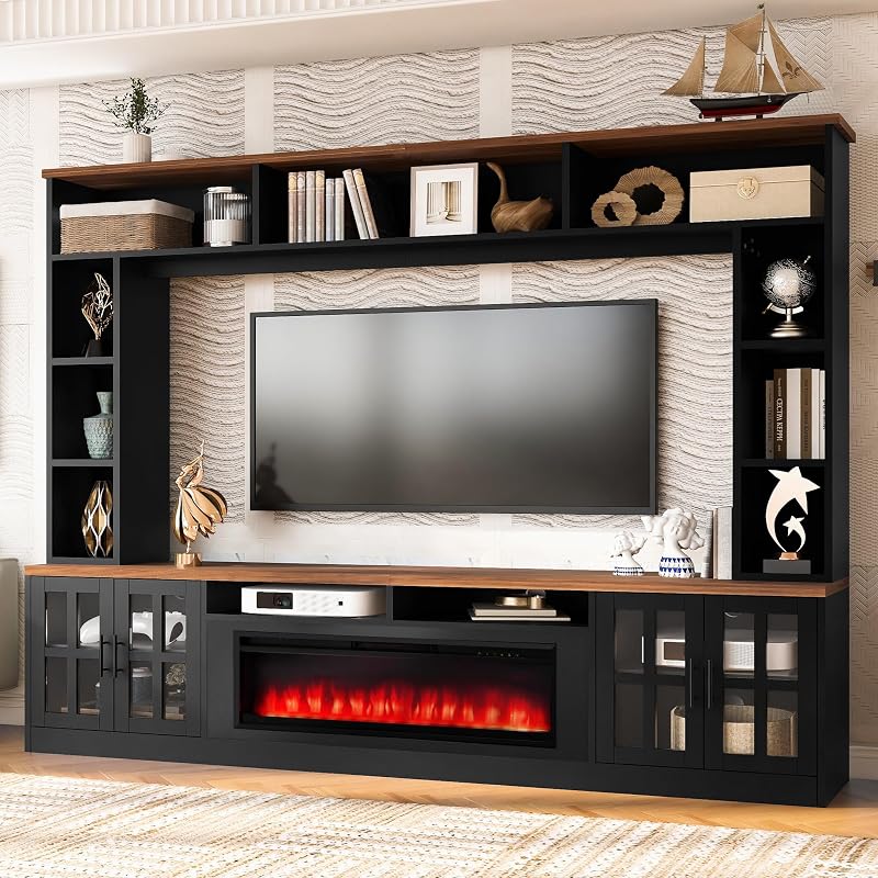 95.5in Fireplace Entertainment Center for 80in TV image 2