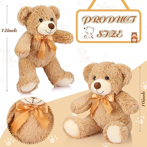 Miniatura 3 de Liliful Oso de peluche con grabación de voz de 12 pulgadas grabable de oso de 30 segundos, grabadora de voz de 30 segundos, regalos para recuerdo