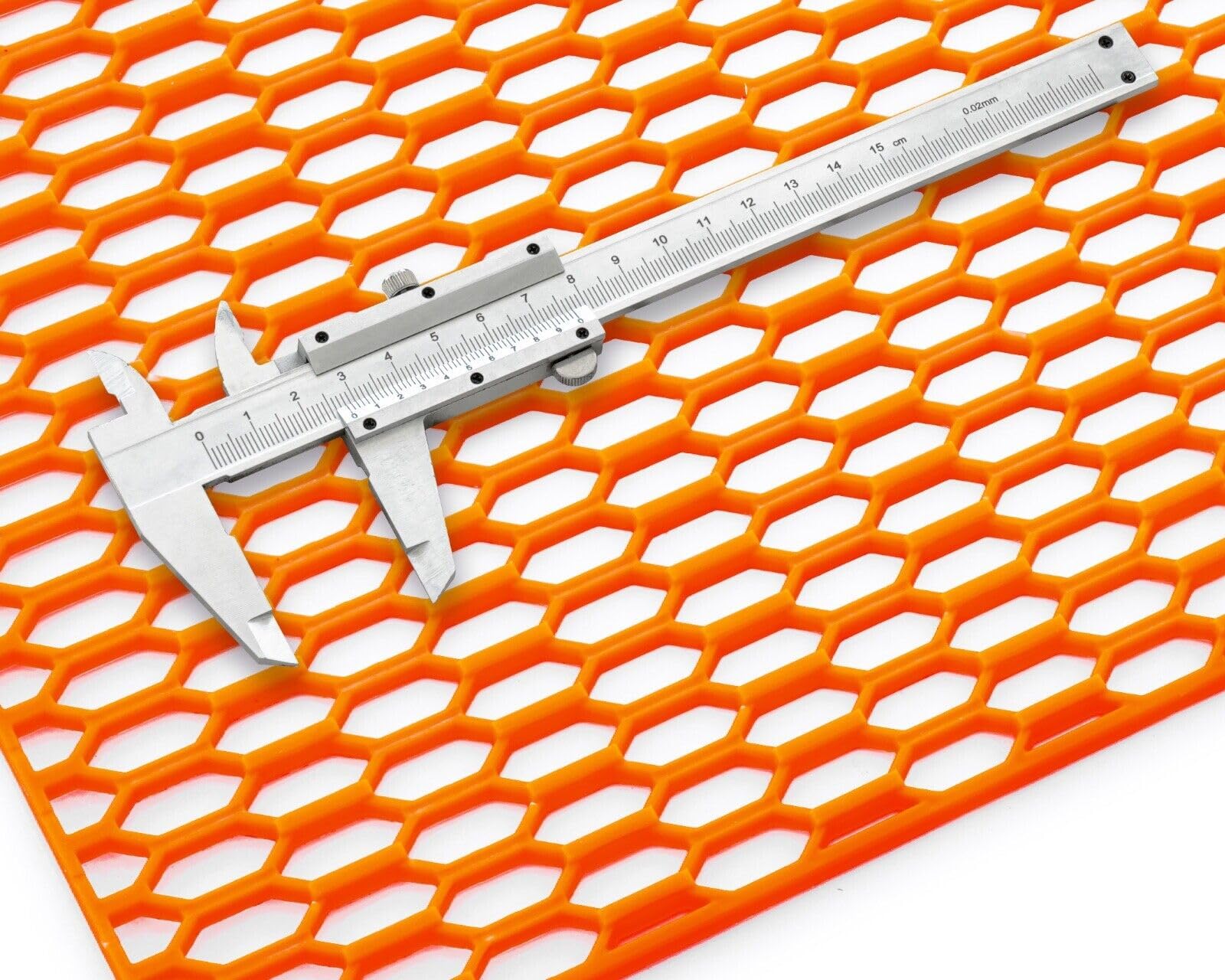 Griglia Racing In ABS 40x120 Cm - Design A Nido D'Ape, Colore RAL 9023 Grigio Scuro - Foto 11