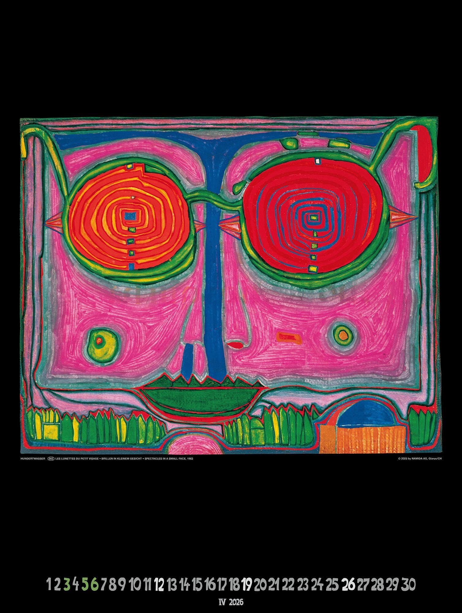 Großer Hundertwasser Art Calendar 2026: Limited Collectors Edition