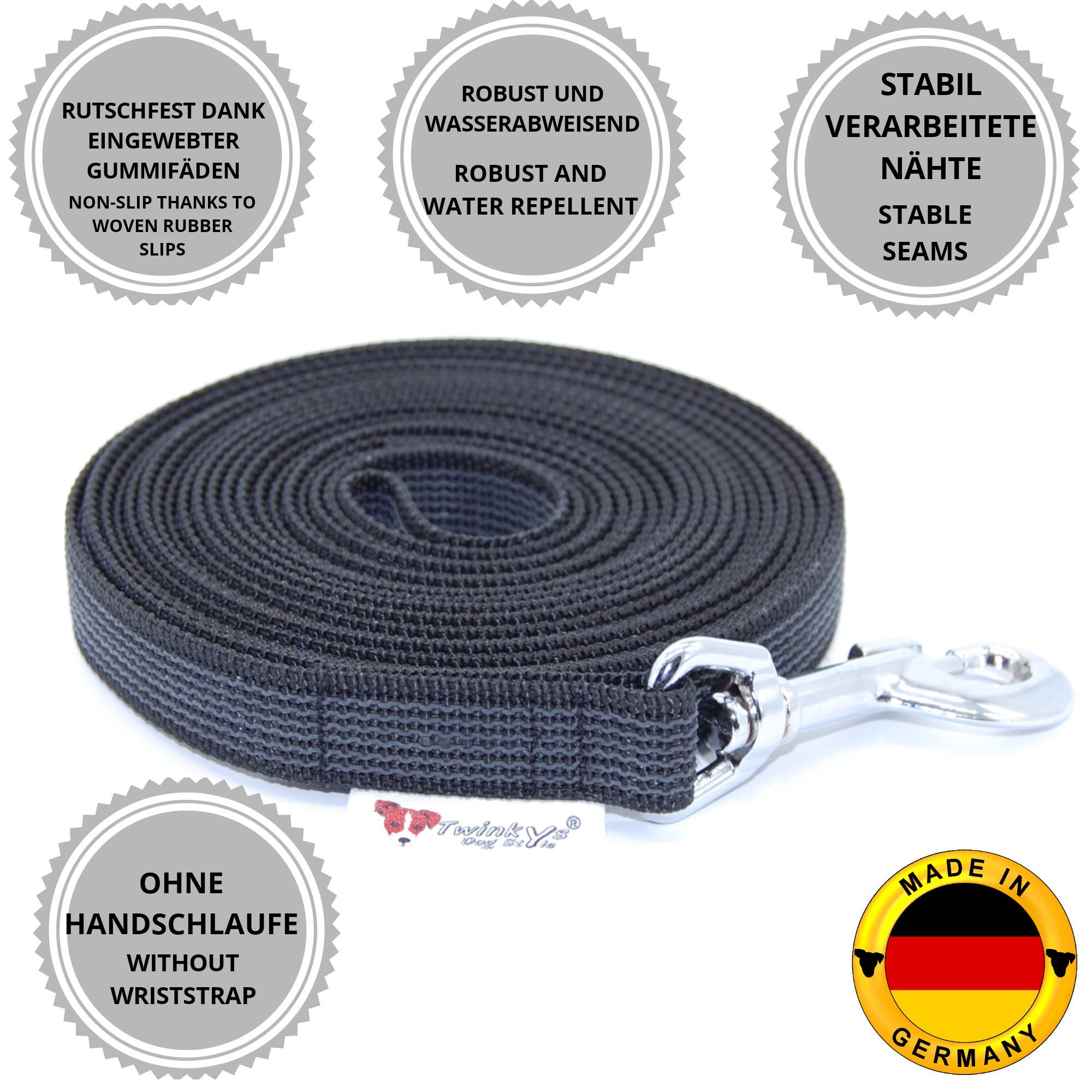 Twinkys Dog Style Made IN Germany Correa DE ADIESTRAMIENTO Engomado 20 Mm De Ancho C 1066043