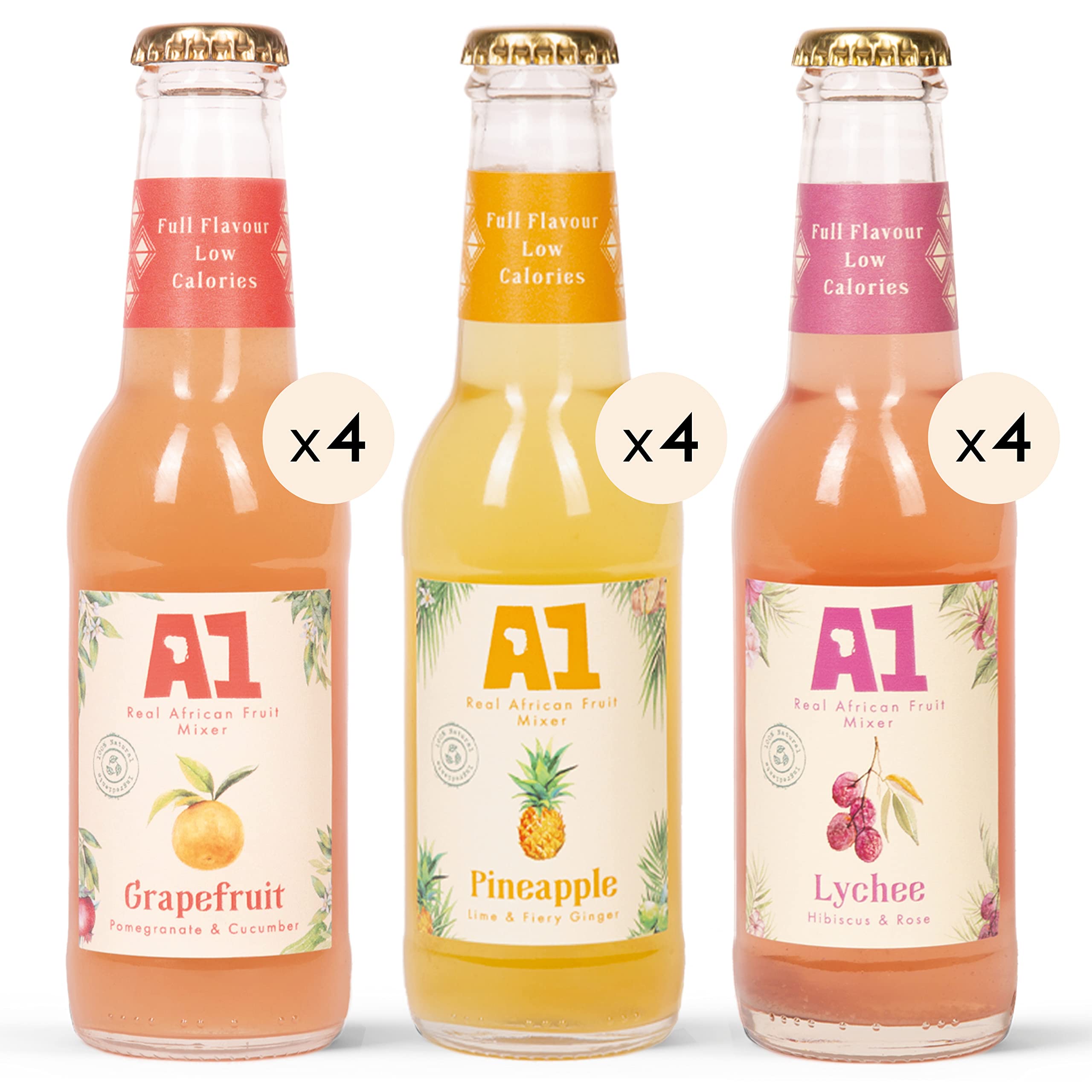 Buy A1 Mixers 100 African Fruit, Low Calorie, NonAlcoholic Premium