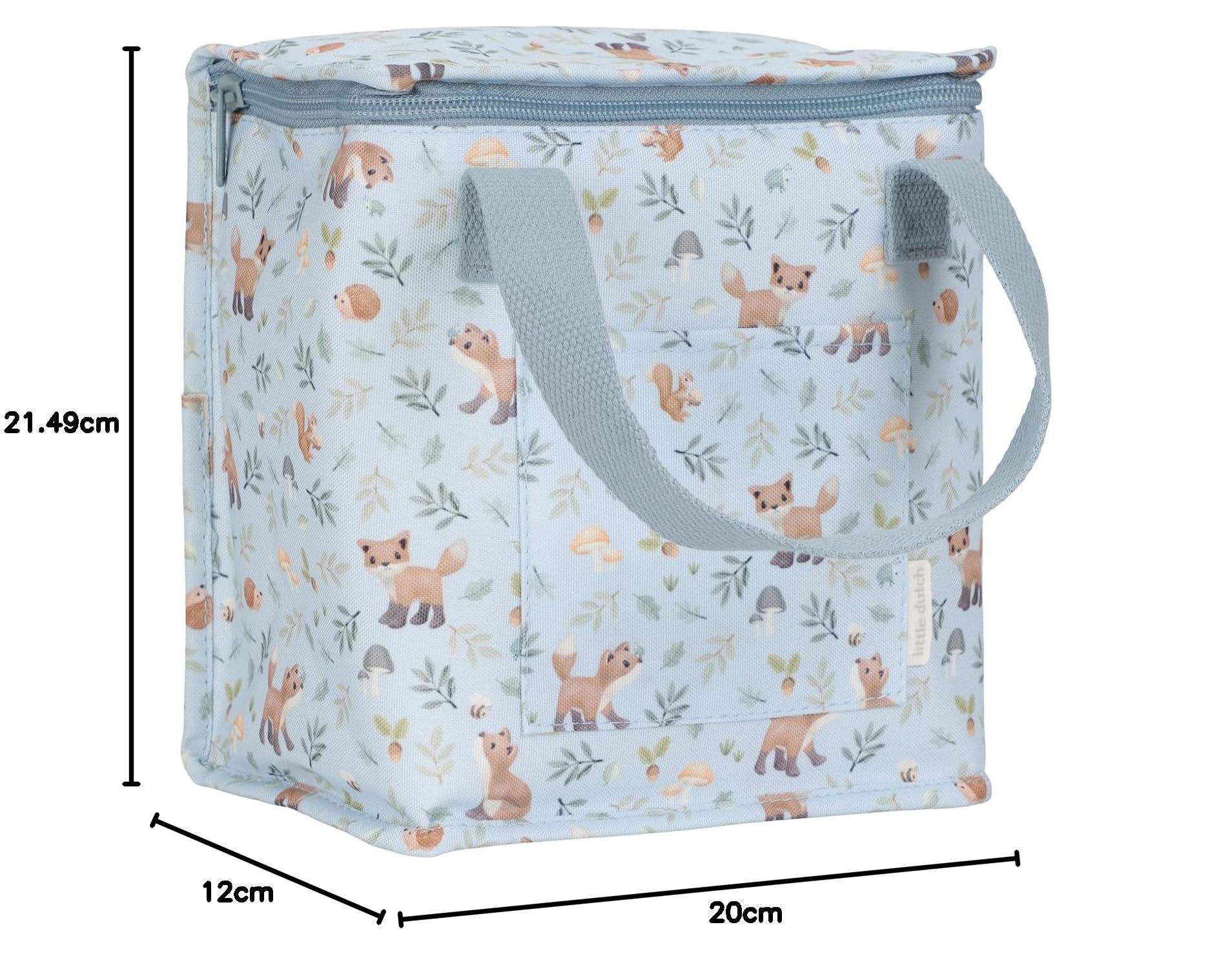 Little Dutch Forest Friends 4913 - Bolsa térmica (21,5 x 20 x 12 cm), color azul