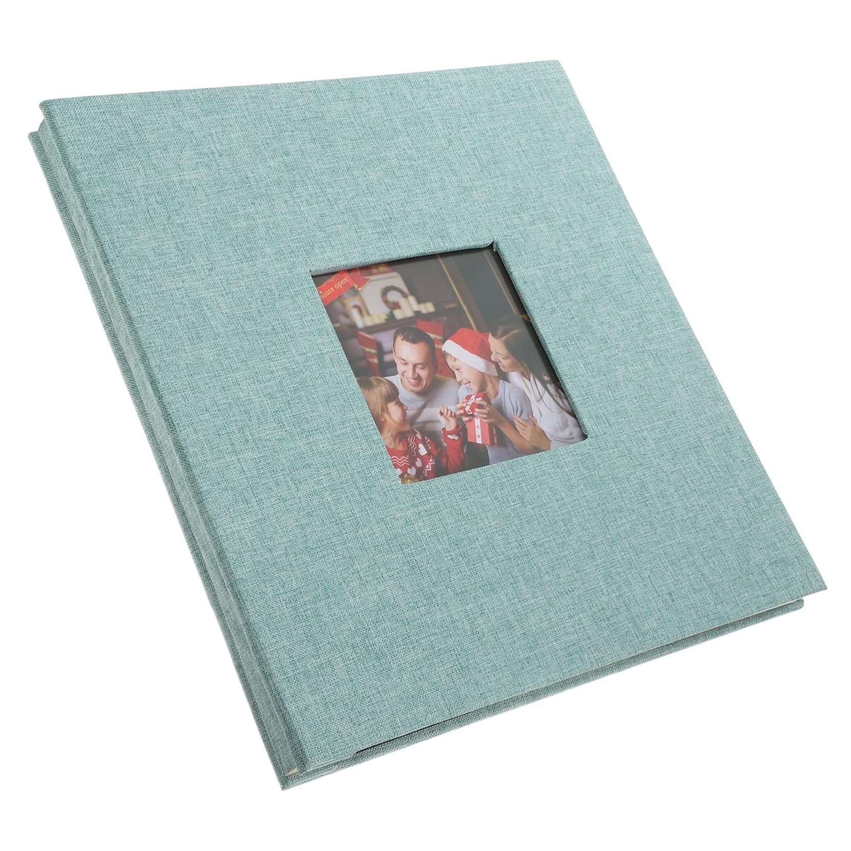 KOWVOWZBurlap Photo Albums, Self-Adhesive Page Photo Albums, Scrapbook Photo Albums Memory Photo Album for Wedding Graduation