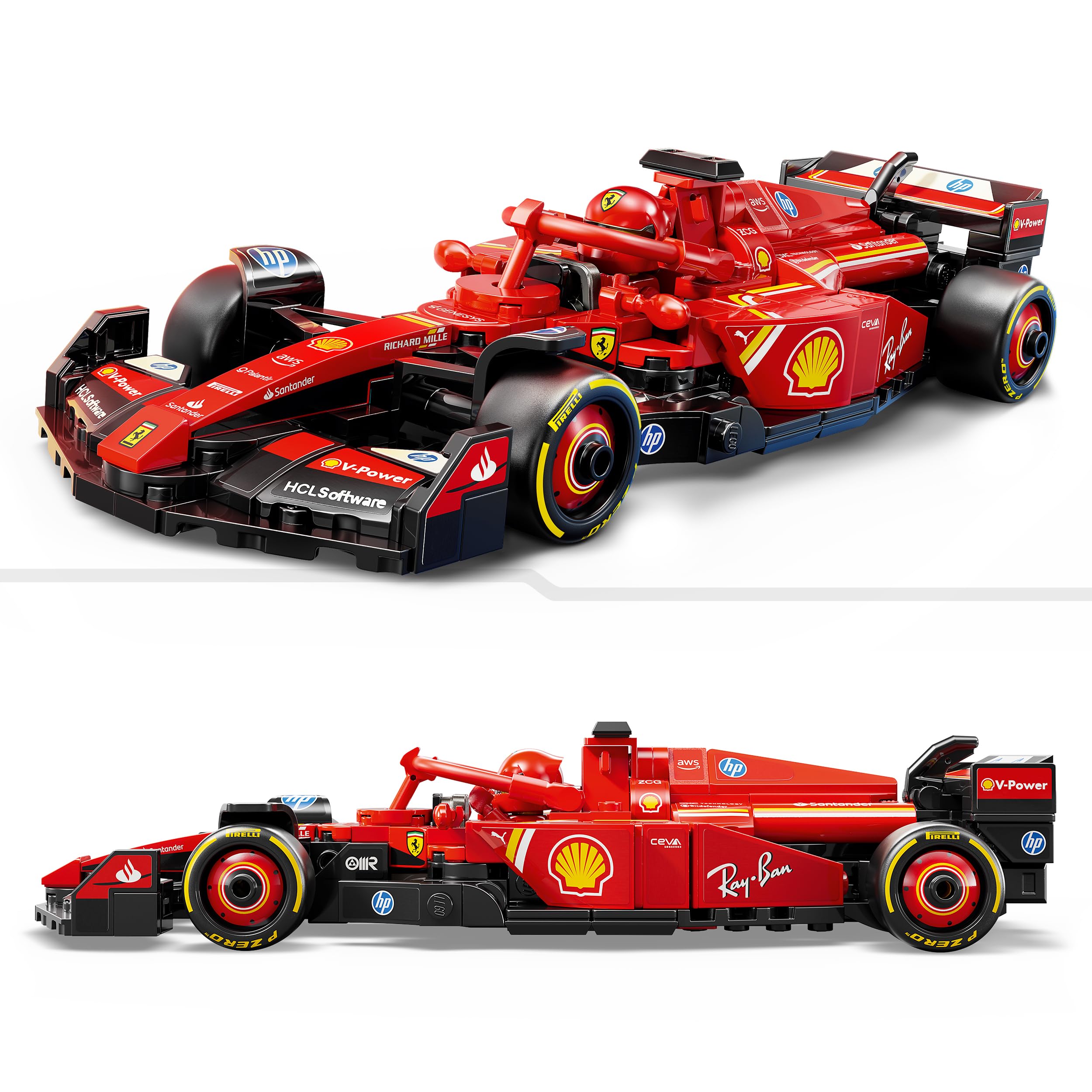 LEGO Speed Champions Ferrari SF-24 F1 Race Car Driver Set 77242 Building Blocks Toys for 10+ Gift for Boys and Girls — Amazon image 3