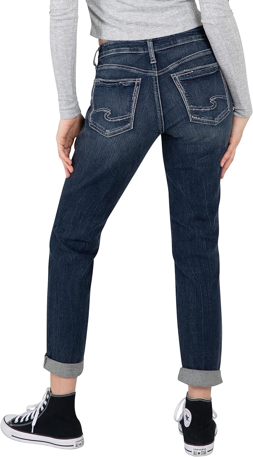 Silver Jeans-Womens Sam Relaxed Boyfriend Fit Jean