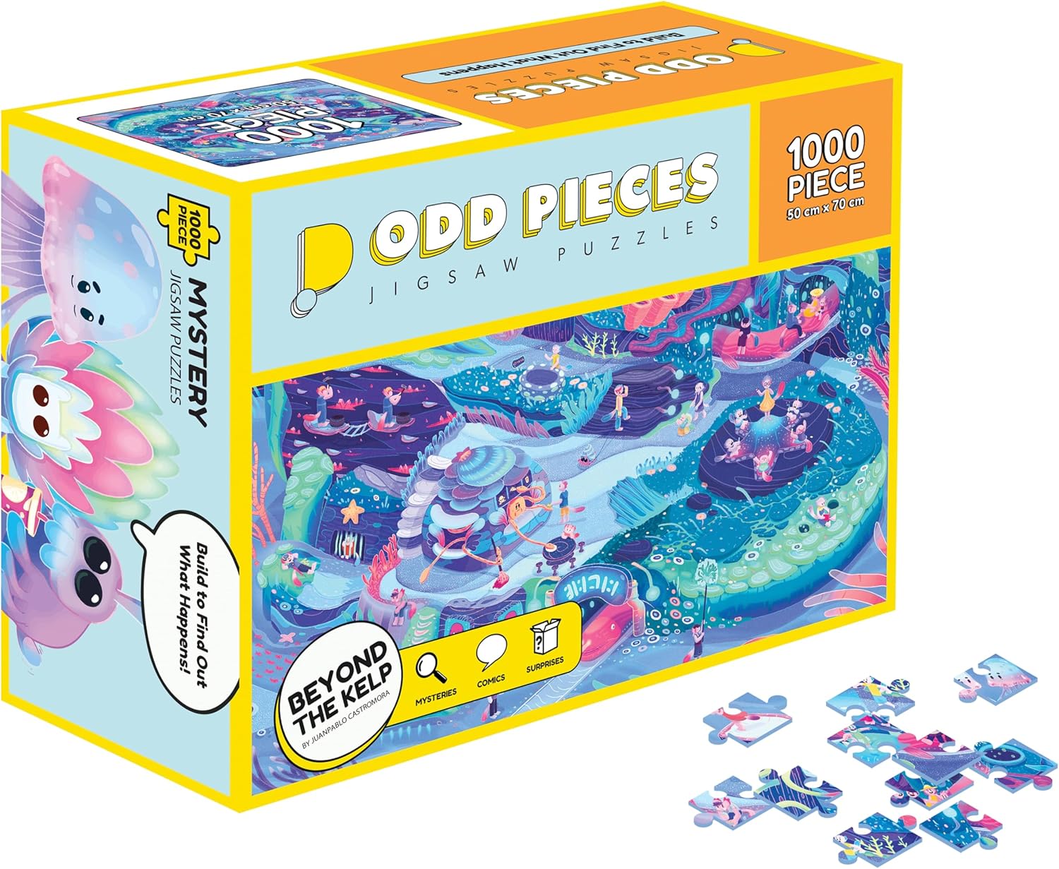 Odd Pieces Mystery Jigsaw Puzzle1,000 Pcs Mystery Puzzle with