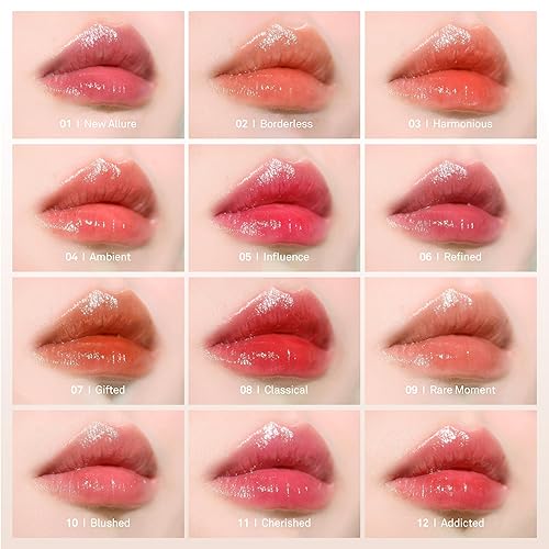 Miniatura 8 de HINCE Mood Enhancer Water Liquid Glow - Tinte labial no pegajoso e impermeable para mujeres, brillo de labios de larga duración para brillo natural