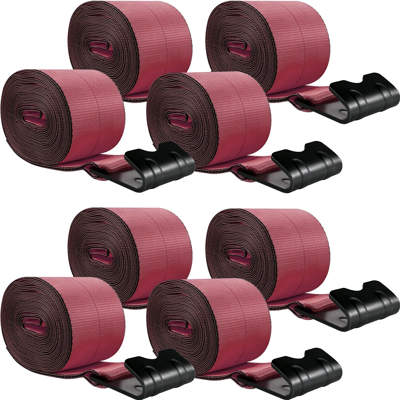 Buy VEVOR Truck Straps 4" x30' Winch Straps with a Flat Hook Flatbed