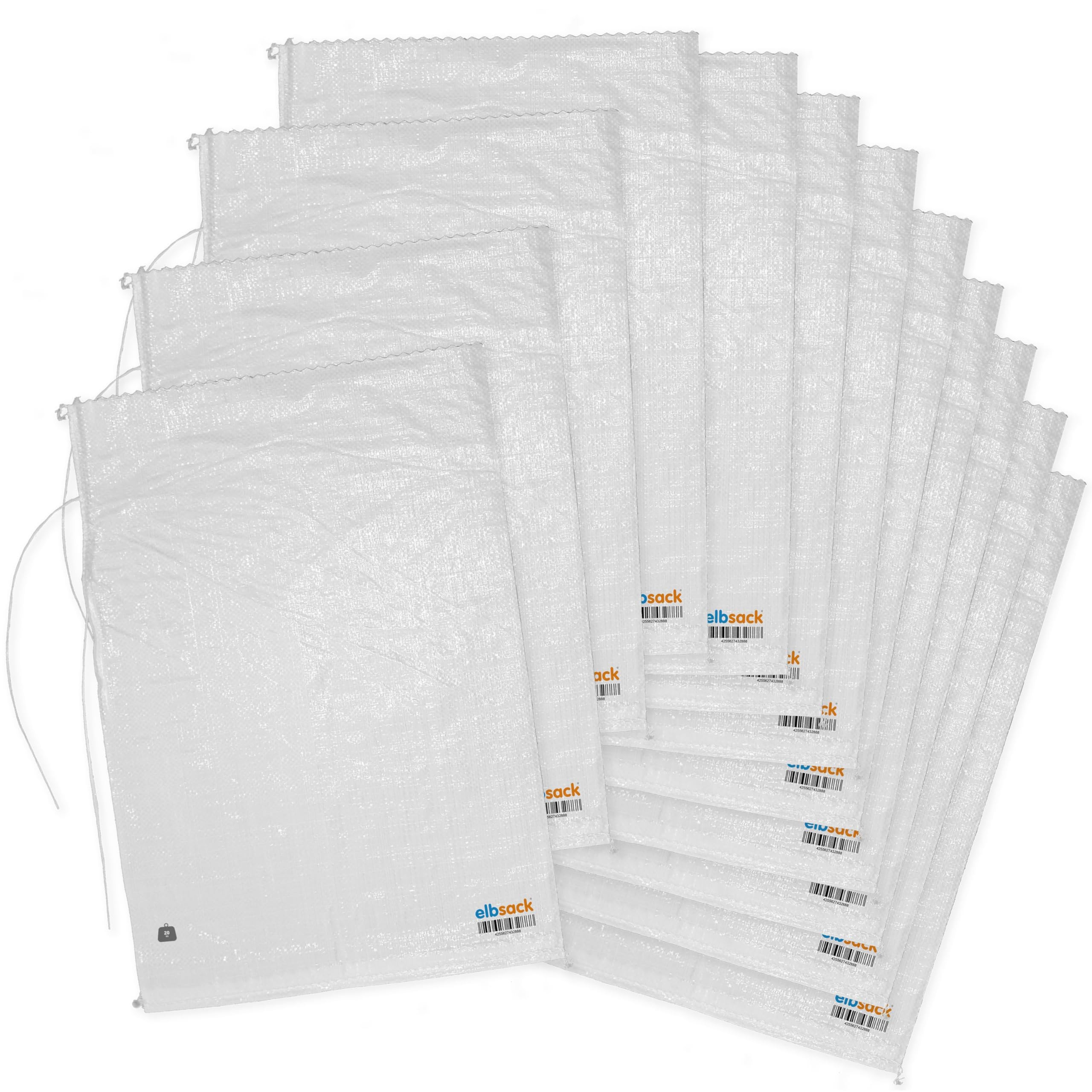 12 bolsas de arena de polipropileno, protección contra inundaciones, 40x60 cm, para puerta de emergencia, bolsas de arena para rellenar, para bomberos, inundaciones, para inundaciones, lluvia