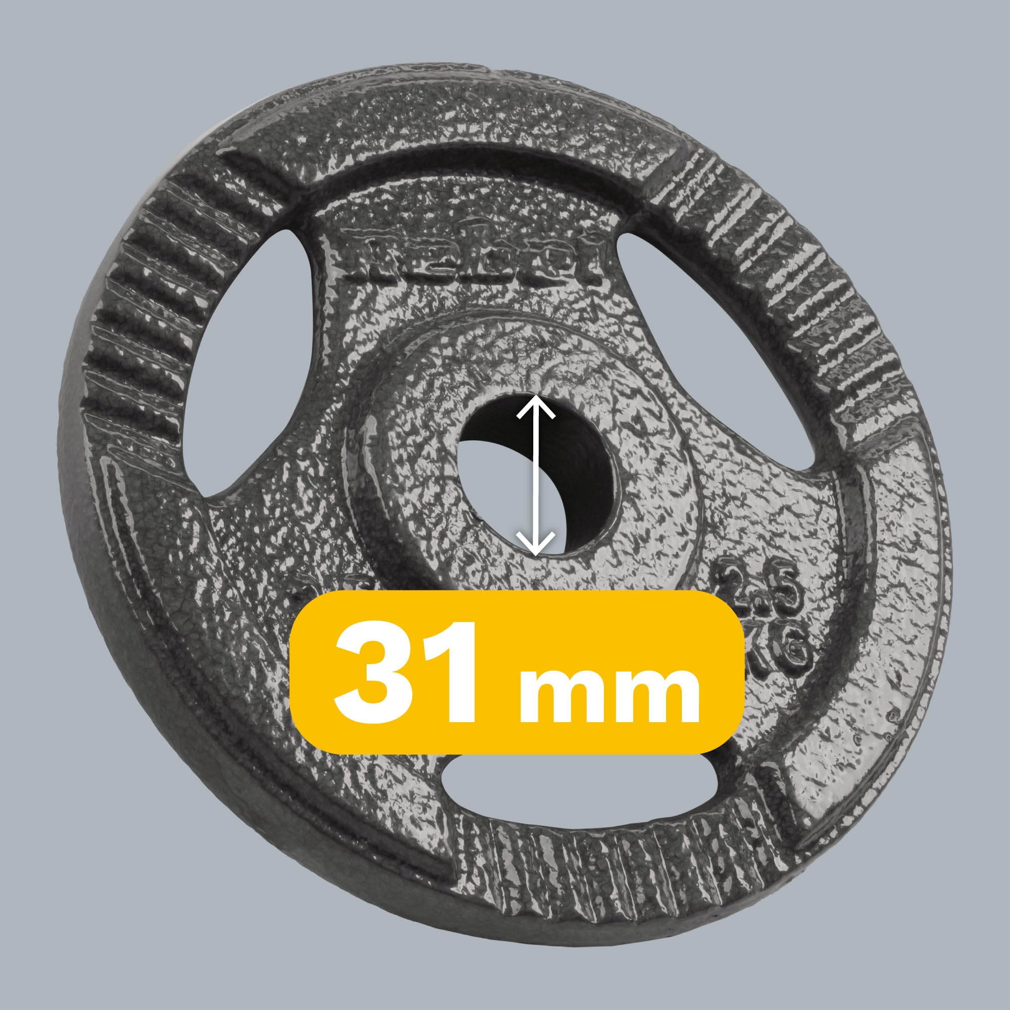 Rebel Zestaw Obciążeń Żeliwnych 4x2.5kg Otwór 31mm Talerz z Uchwytami RBA-2133