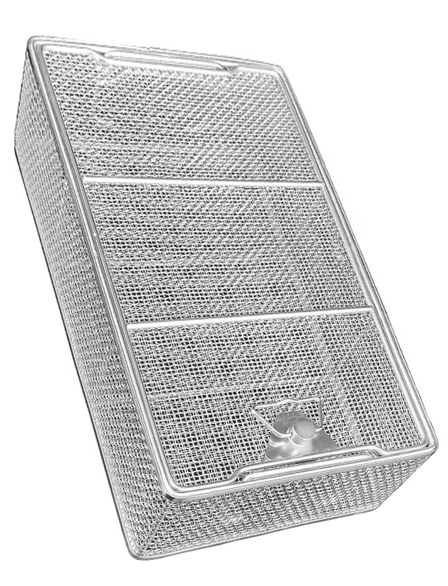 2mm mesh Mesh Perforated Baskets Sterilization Tray, Medical 304 Stainless Steel Instrument Tool，Medical Instrument Tray(40x25x7cm/15.75x9.84x2.76in)