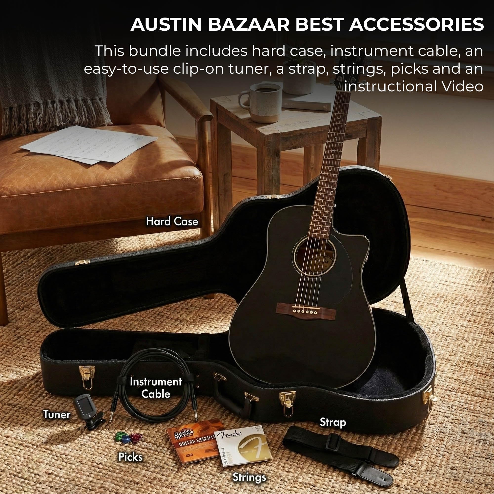 Amazon | Fender CD-60SCE ソリッドトップ ドレッドノート
