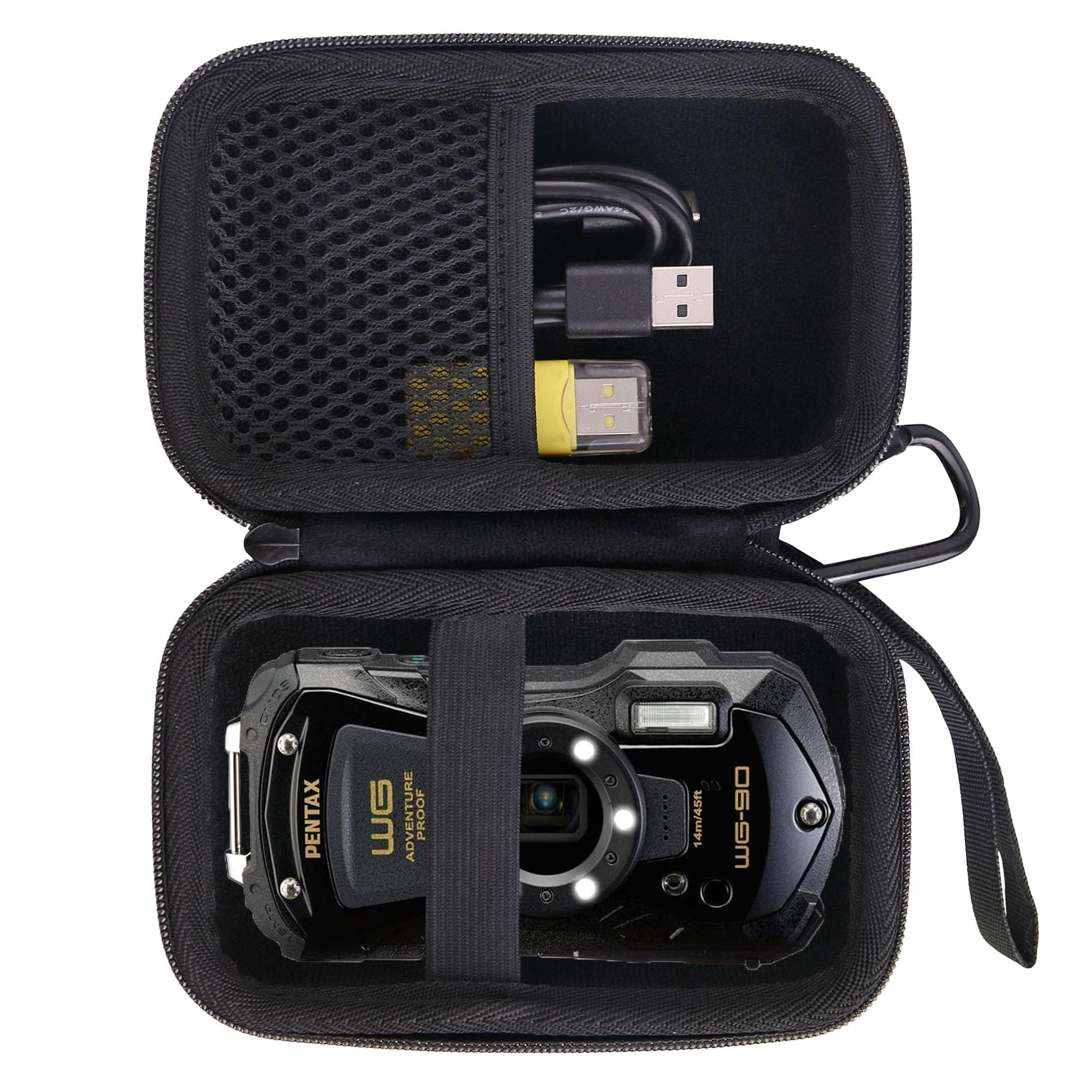 WAIYUCN Hard Carrying Case Compatible with PENTAX WG-90/WG-80/WG-6/WG-8/WG-7 Waterproof Camera case