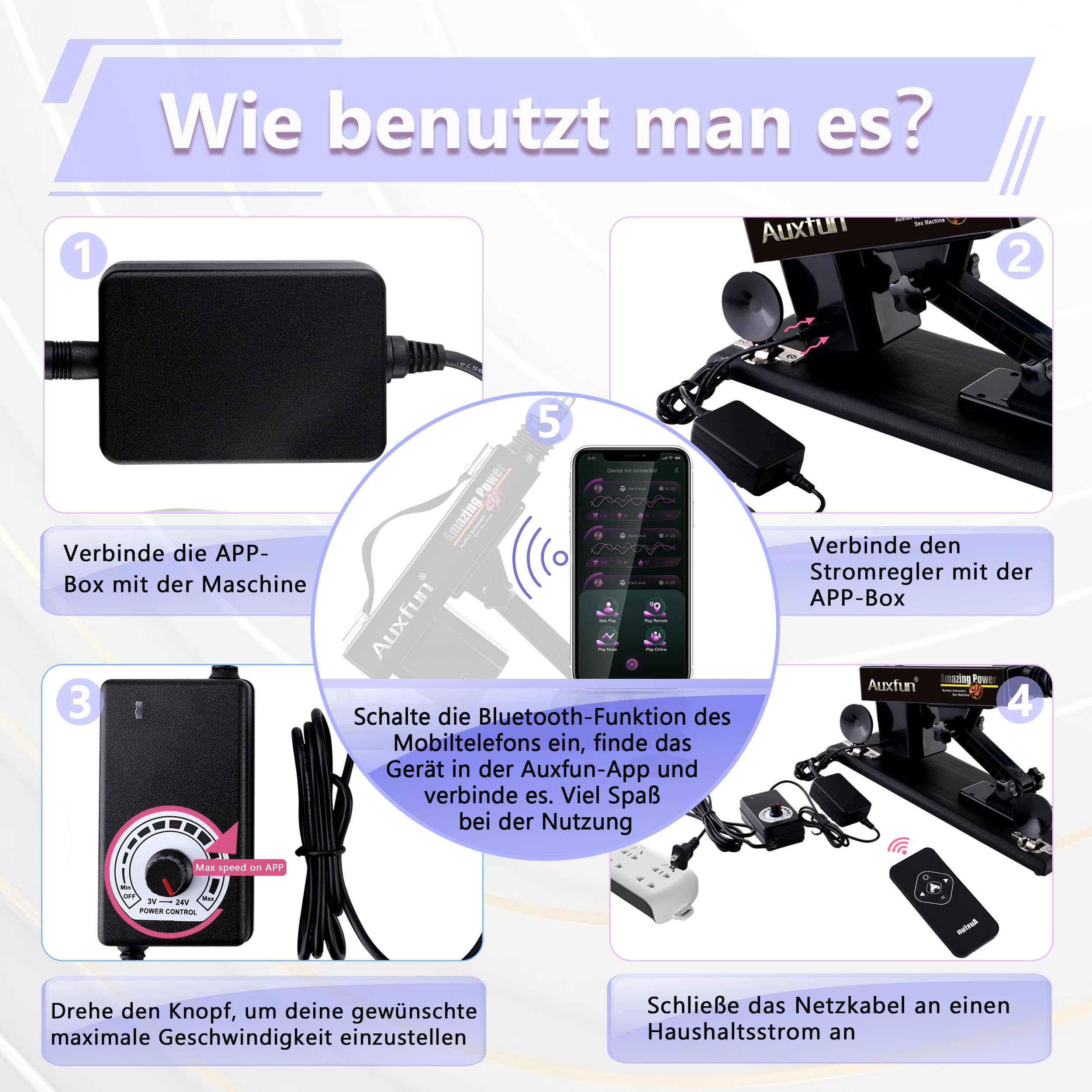 Automatische Dildo Maschine Fickmaschine mit APP Steuerung Sexspielzeug | Sex Maschine mit Schubkraft Realistischer Dildo für Erwachsene Einstellbare Liebesmaschine mit Aufsätzen 3XLR Anschluss