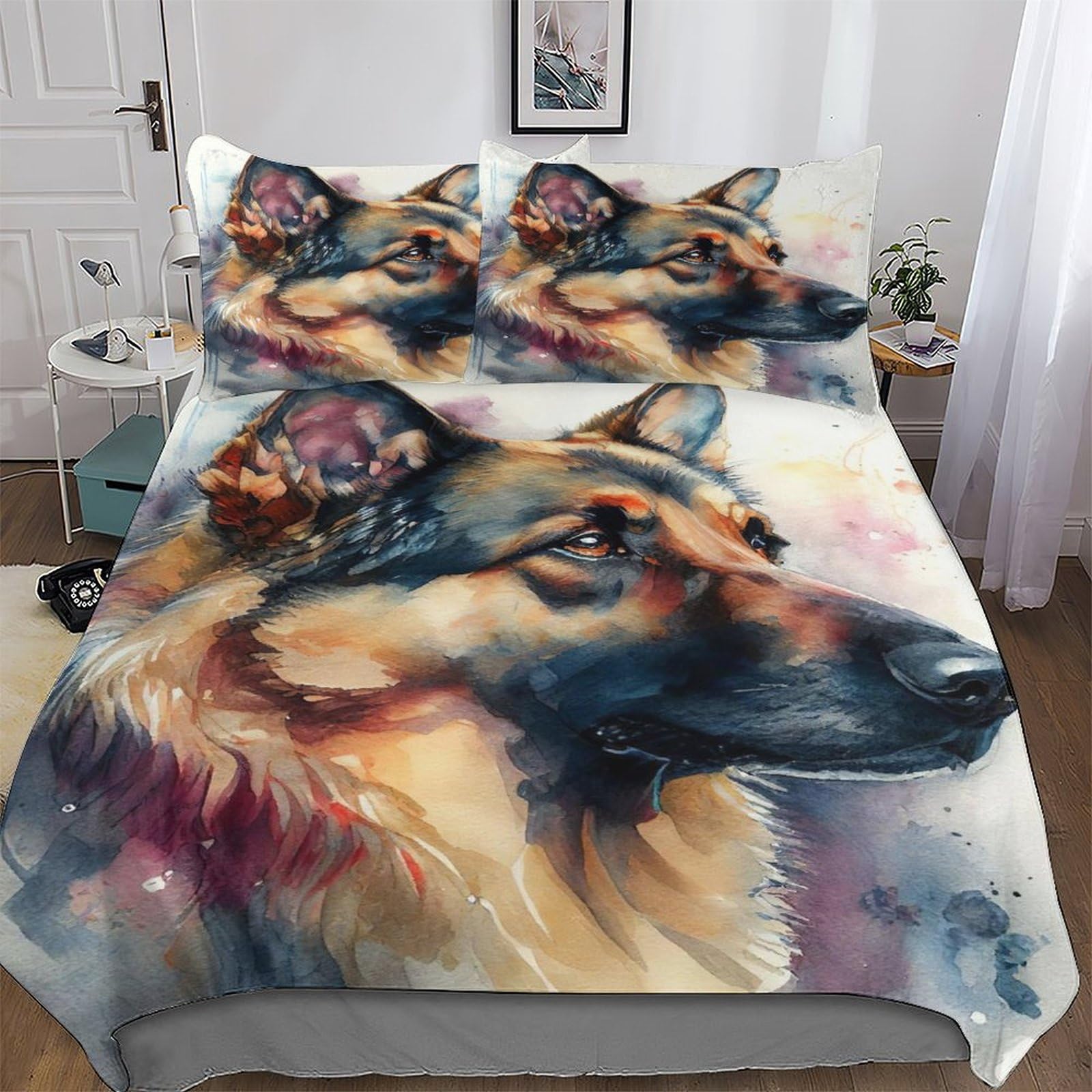 Parure de lit Berger Allemand ultra doux microfibre hypoallergénique de qualité supérieure