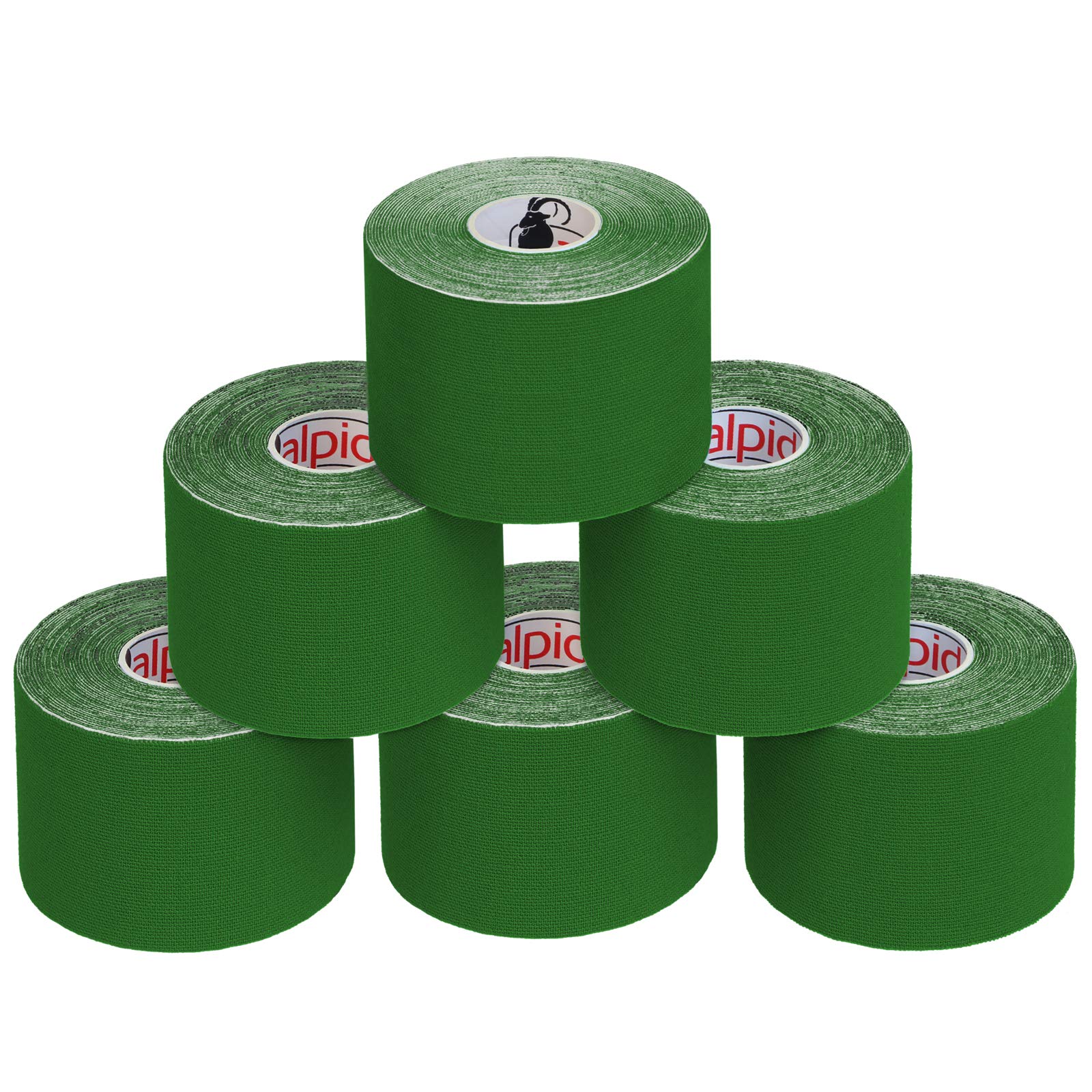 ALPIDEX Cinta Kinesiología Tape 1/3 / 6/12 Rollos Muchos Colores 5 m x 5 cm E- Book Ejemplos Aplicación Cinta Muscular Sin Látex Transpirable — view 42