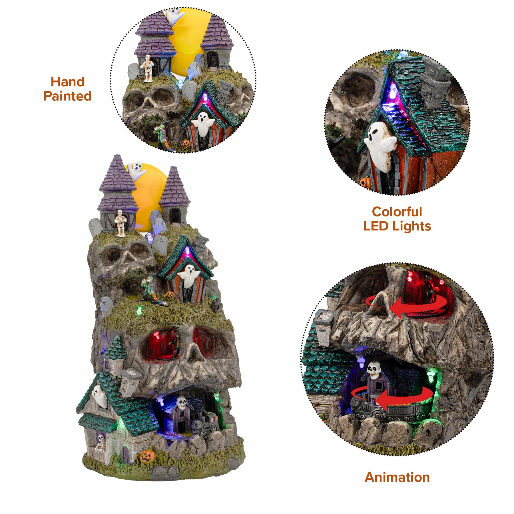 Amazon.com: FG Square Skullstone Hollow Skull Theme Spooky