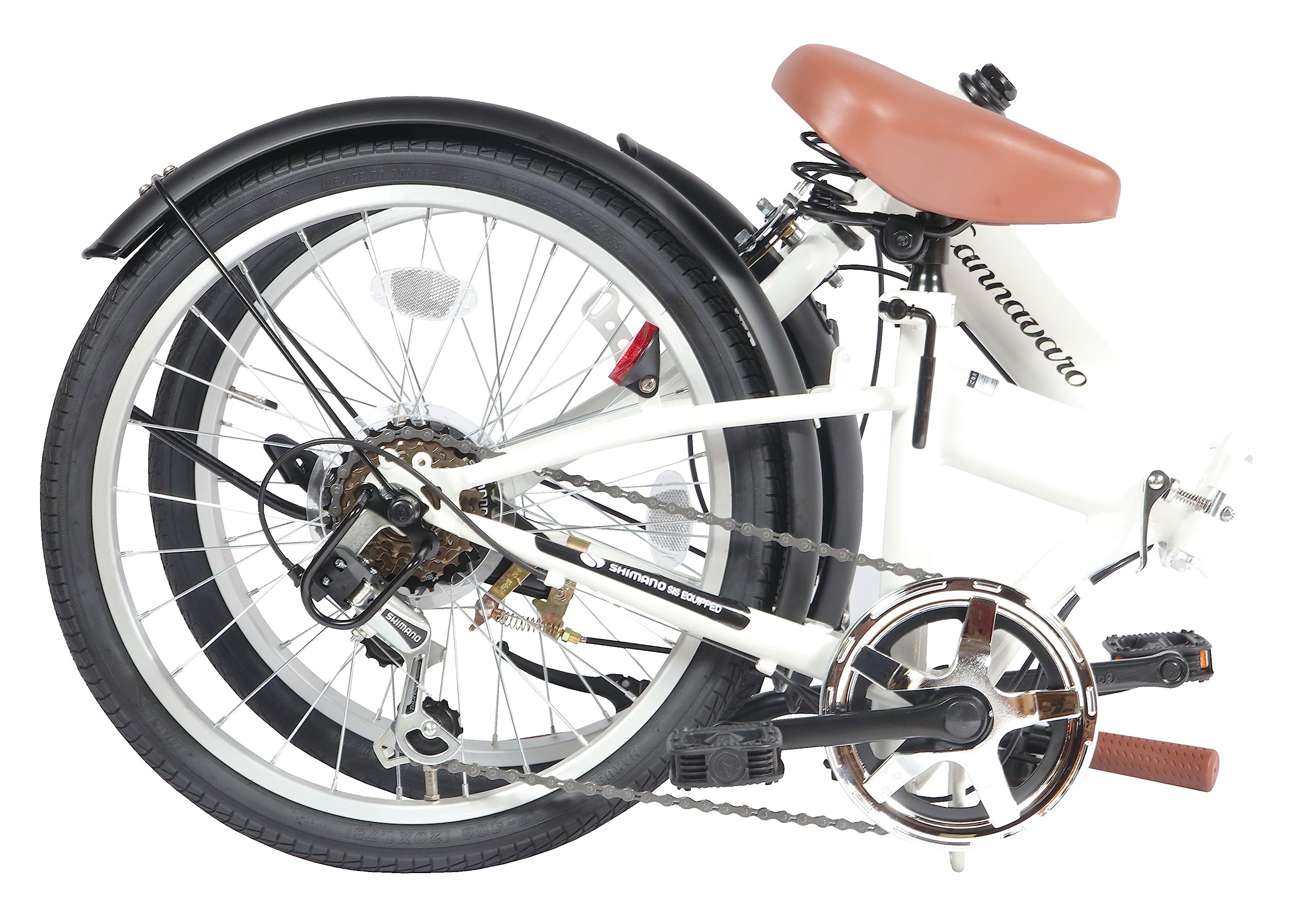 SGマーク付き 自転車 6段変速付き ホワイト