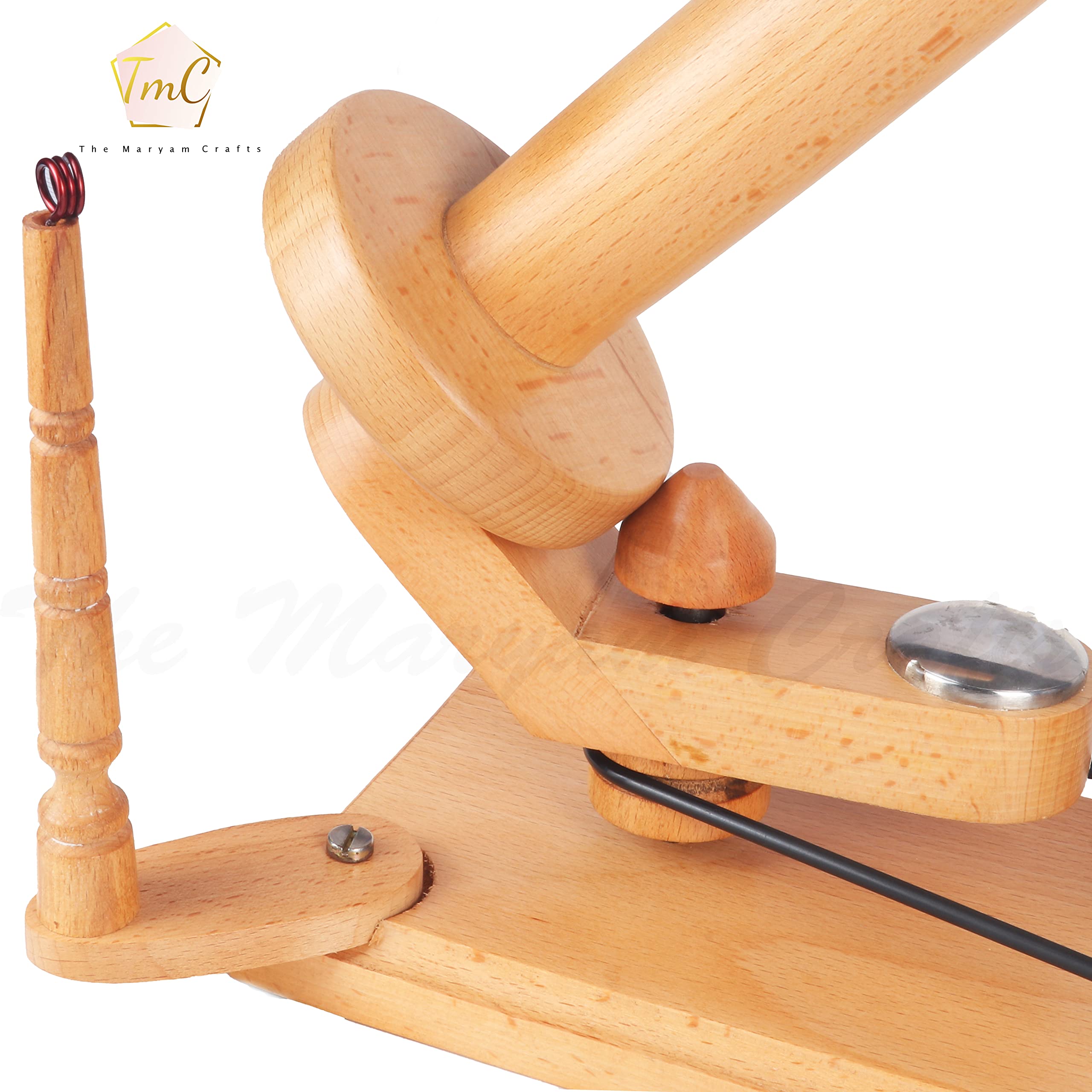 Wooden Yarn Ball Winder | Hand Operated Yarn Winder | Beachwood