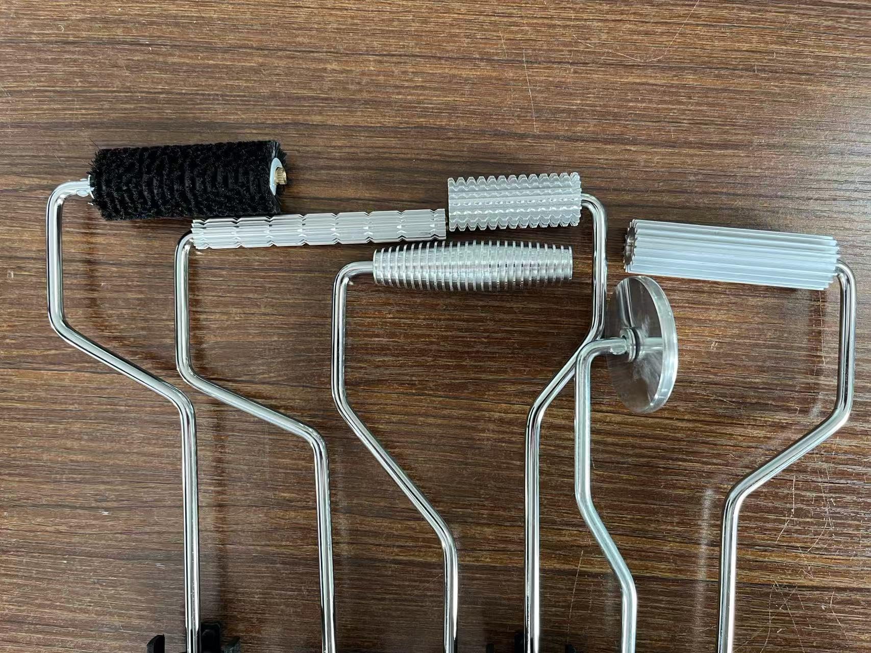 Juego de 3 rodillos de fibra de vidrio para laminado de resina, para proyectos compuestos