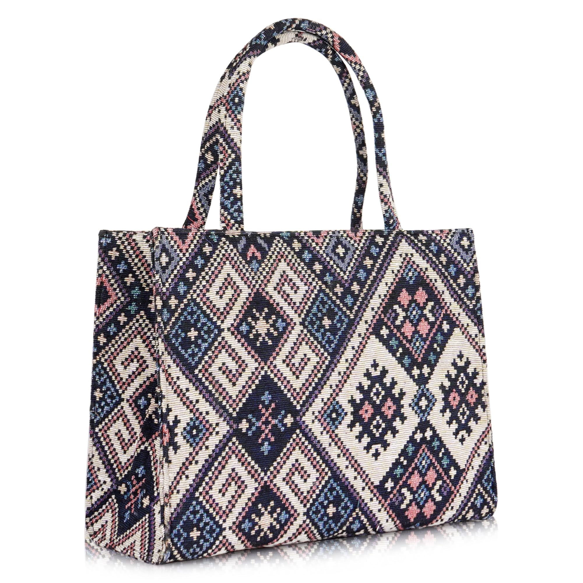 Stylish Jute Tote Bag For Office and Laptop, Shopping Shoulder Bag, Shoppers Tote Handbags Lightweight Waterpoof Big Size, Grocery Bag, Eco Friendly Bags For Shopping For Women (MULTI)-image-13