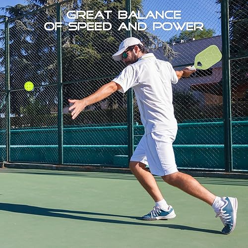 Miniatura 6 de Paleta de pickleball de 0.787 in, grafito T700 de fibra de carbono de fibra de pickleball, pala de pickleball de fibra de carbono esmerilada USAPA