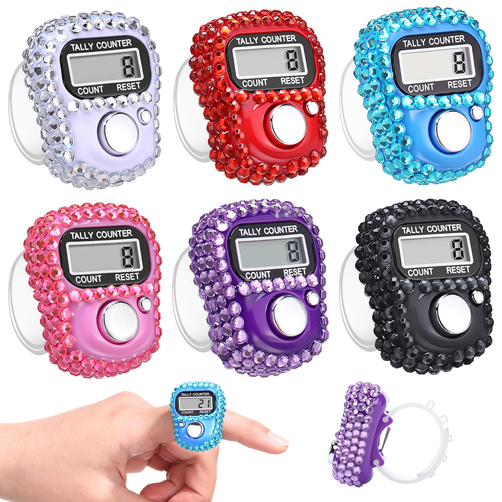 Simgoing Tasbeeh Counter Electronic Finger Clicker Counter
