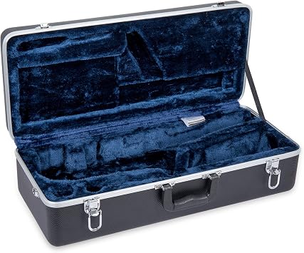 Crossrock CRA860TSBK-R Tenor Saxophone Case-Rectangular ABS Molded with Single Shoulder Strap, Black