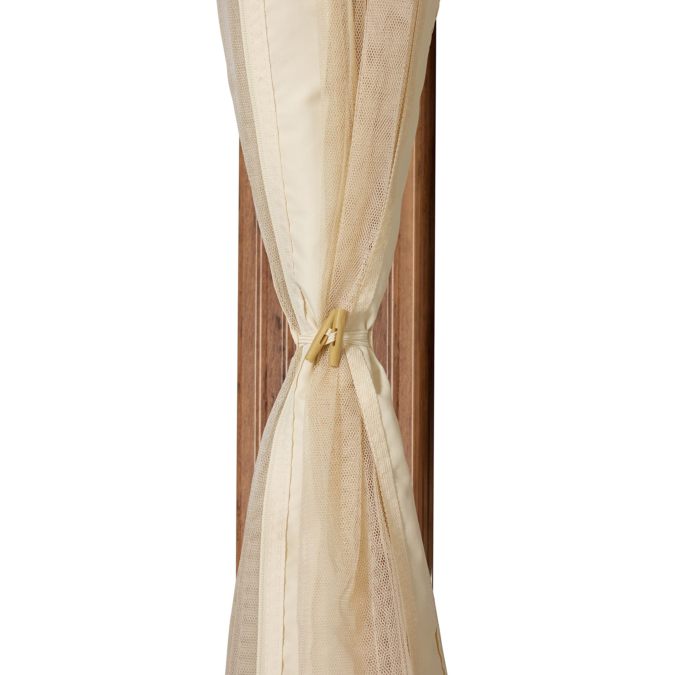 Moustiquaires pour Tonnelle de Jardin Forest Premium 3x4 m, Couleur Champagne, avec Fermeture Eclair