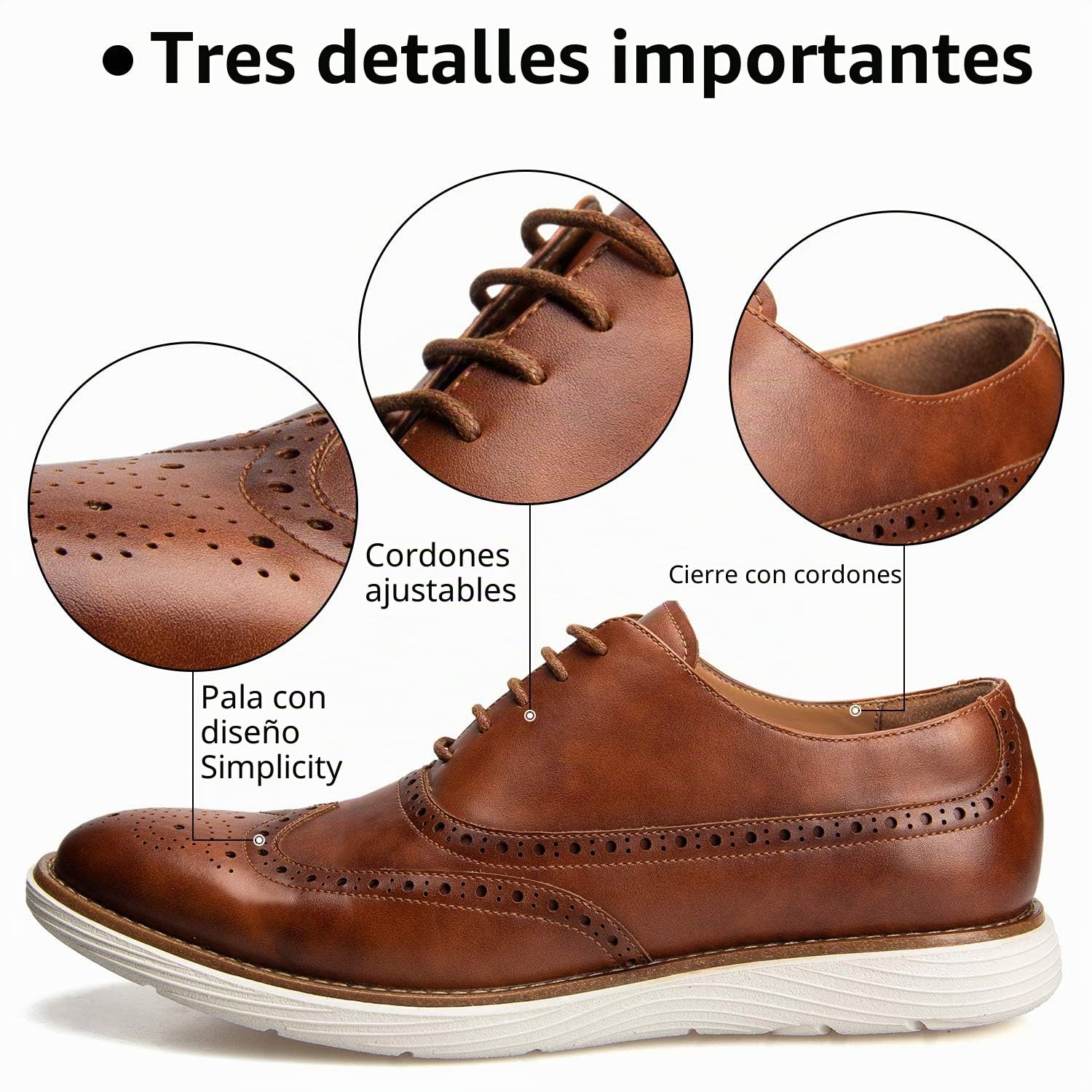 JITAI Men Oxfords Shoes Zapatos de Vestir Casuales para Hombres Zapatos de Moda Ligeros con Cordones