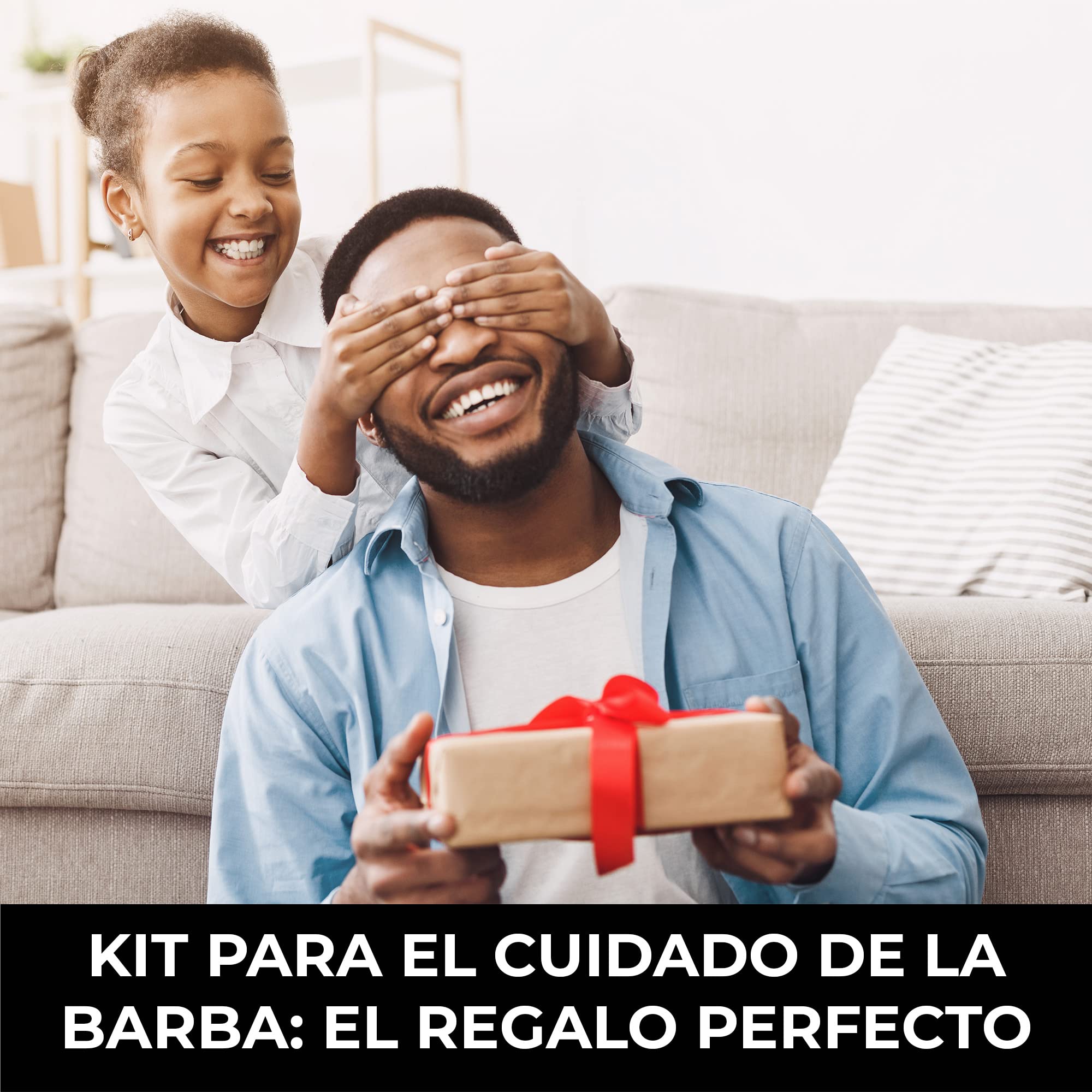 CAMDEN Kit para el cuidado de la barba para hombre ● Set que incluye un aceite, un bálsamo, un cepillo y un peine ● Regalos originales