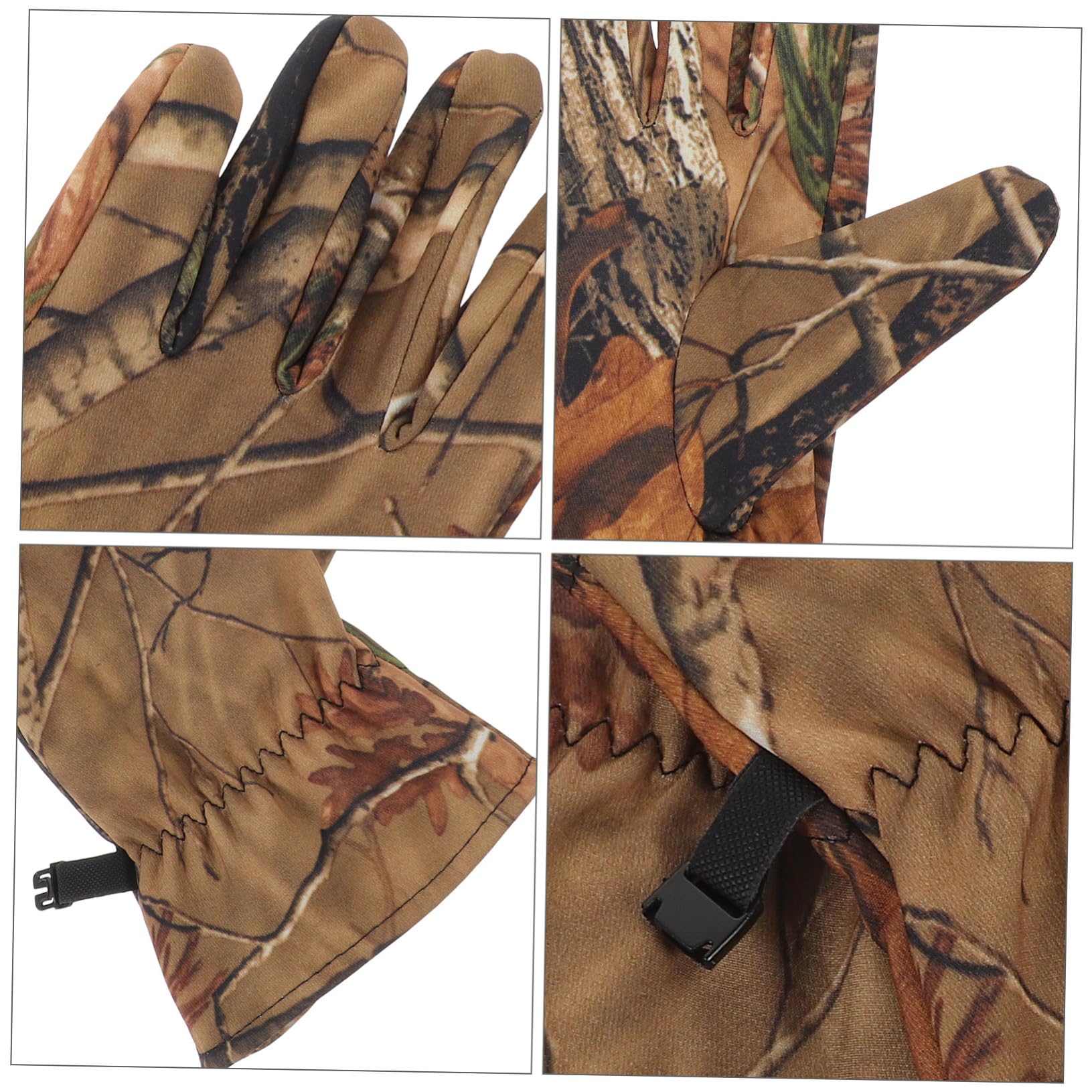 Alipis Guantes De Caza Camuflaje XL, Completos, Impermeables, Forro Polar, Resistentes Al Agua, para Invierno, Deportes Al Aire Libre y Caza Exteriores