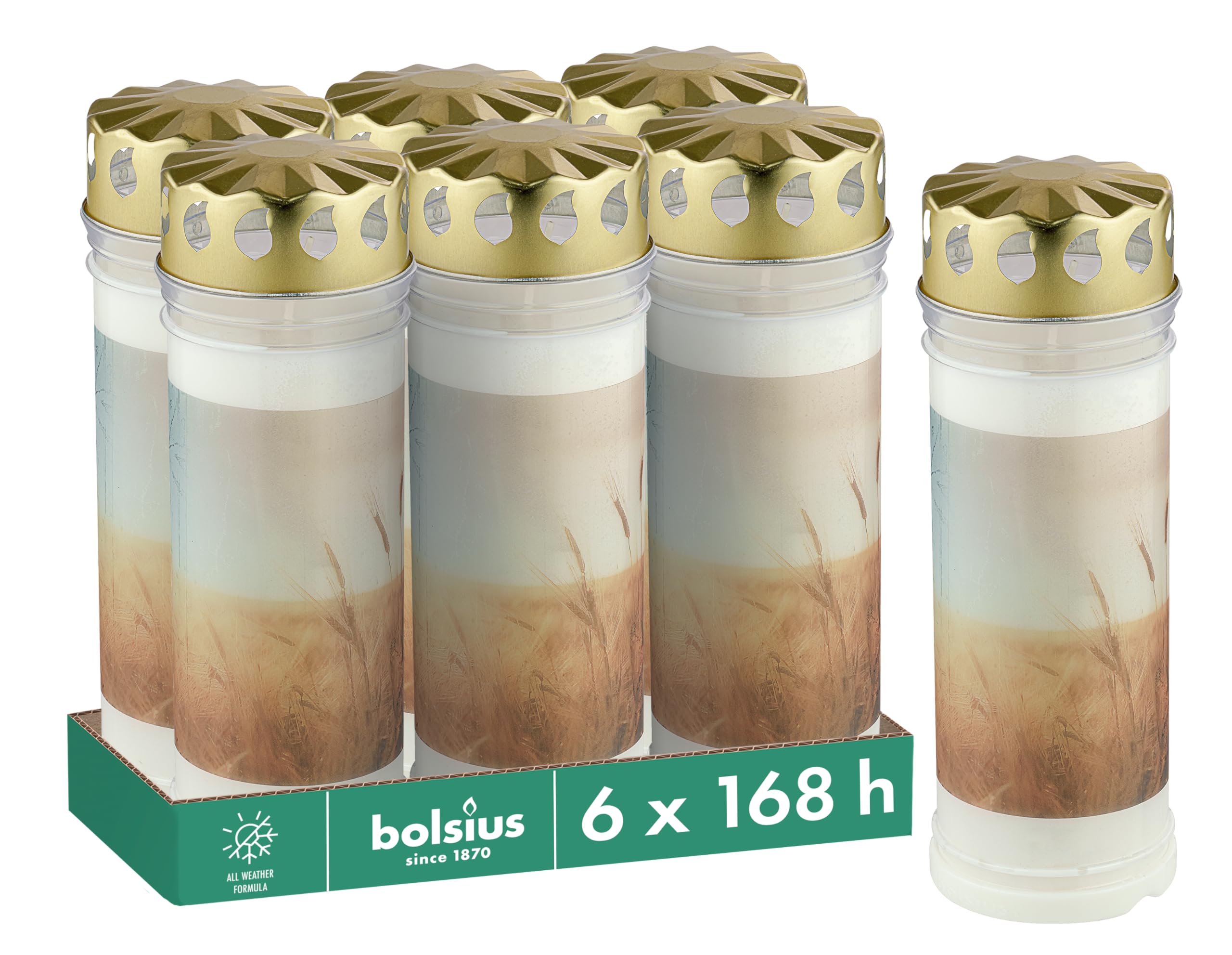 Candele Funerarie Bolsius Lumino 6 Pezzi - Bianco, Durata 168 Ore, Senza Olio Di Palma - Foto 7