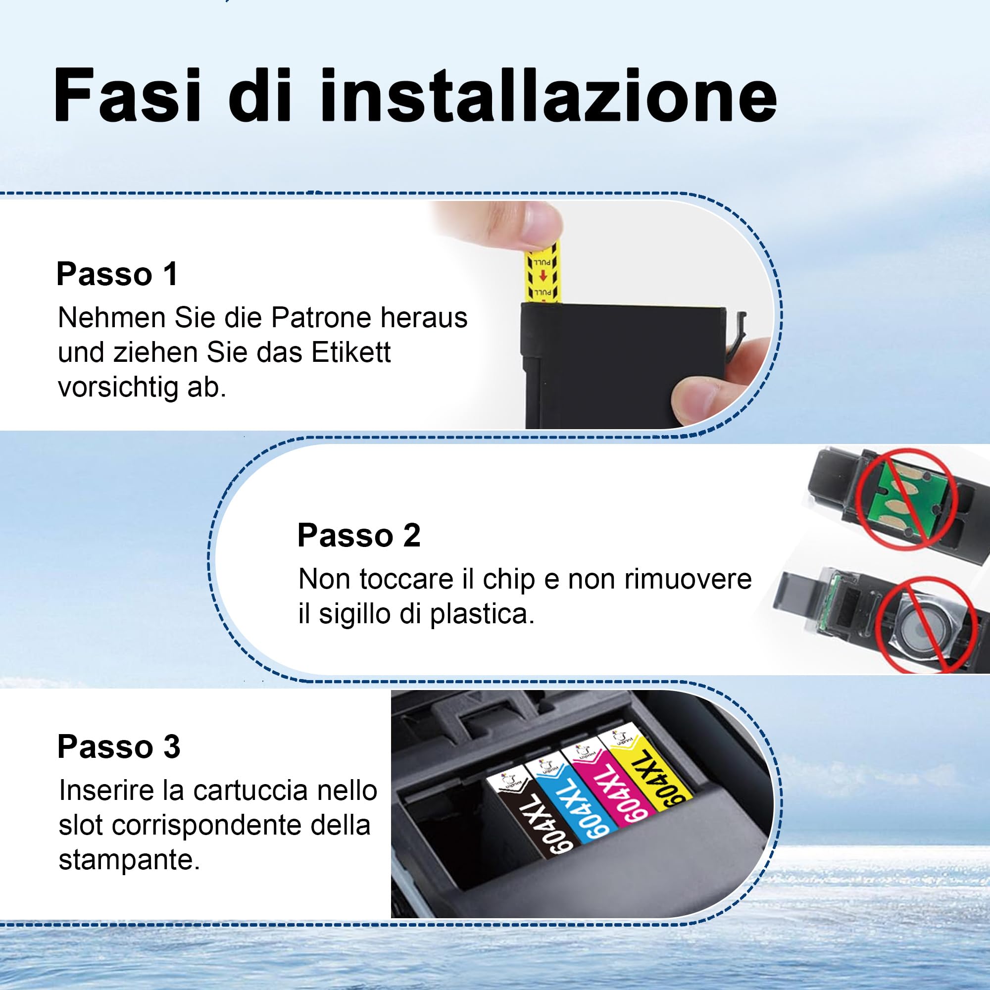 Uiprint 604XL Compatibile Cartucce d'inchiostro per Epson 604 XL per Expression Home XP-2205 XP-2200 XP-3200 XP-3205 XP-4205 XP-4200 Workforce WF-2910DWF WF-2935DWF WF-2930DWF WF-2950DWF