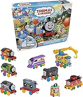 Thomas & Friends 7 Days of Surprises Gift Set - 10 Diecast Toy Trains & Vehicles with Cargo for Preschool Kids 3+