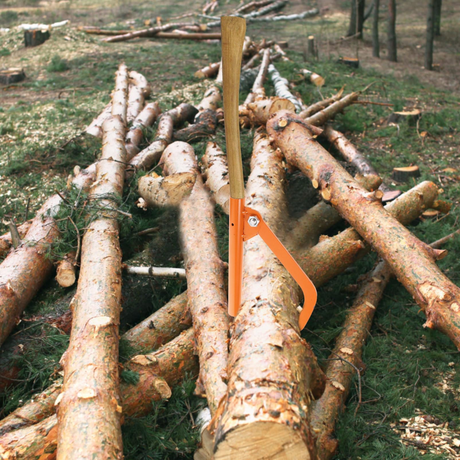 Robuster Metall Haken für Baumstämme mit Ergonomischem Design und Rostbeständigem Mehrzweck Holzgreifer zum Einfachen Anheben von Holz und Bäumen