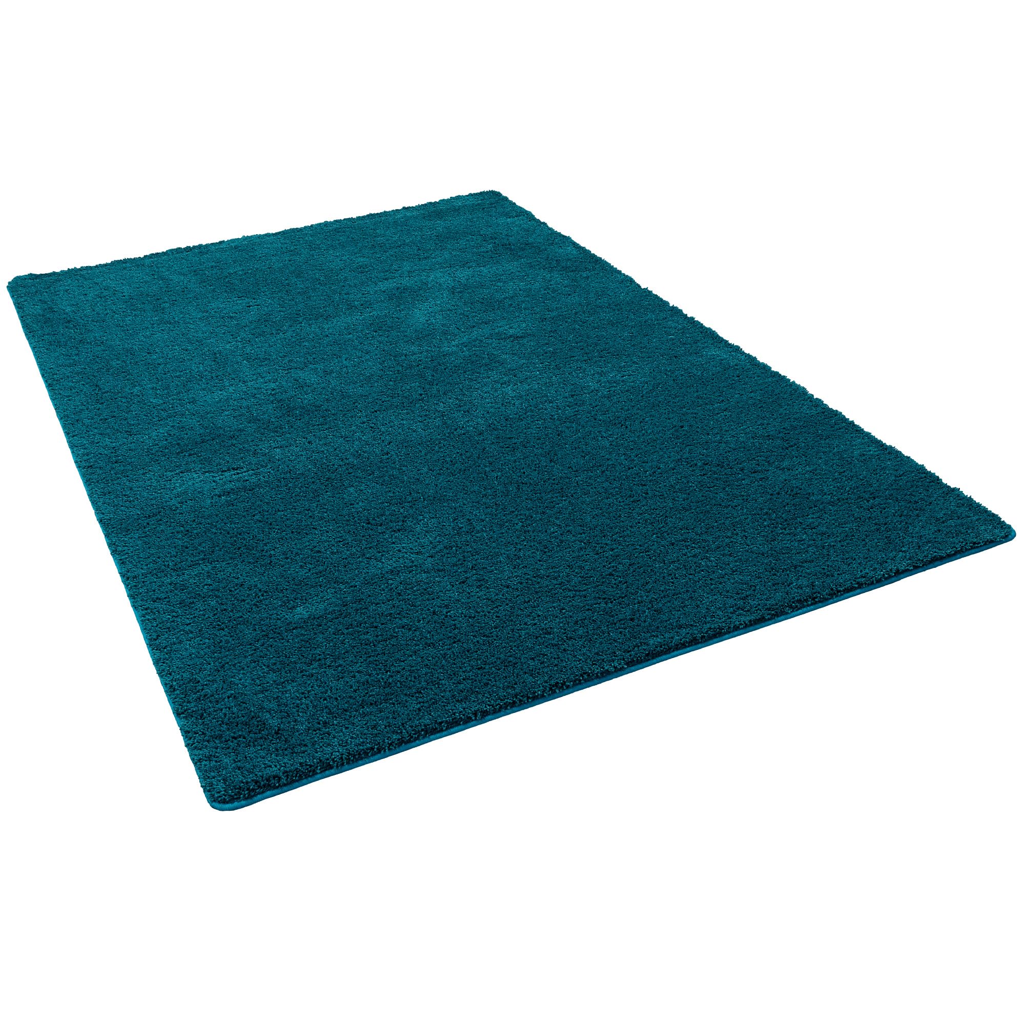 PALACE - Tapis Shaggy à Poils Longs - Sarcelle Bleu Verde - 17 Tailles Disponibles