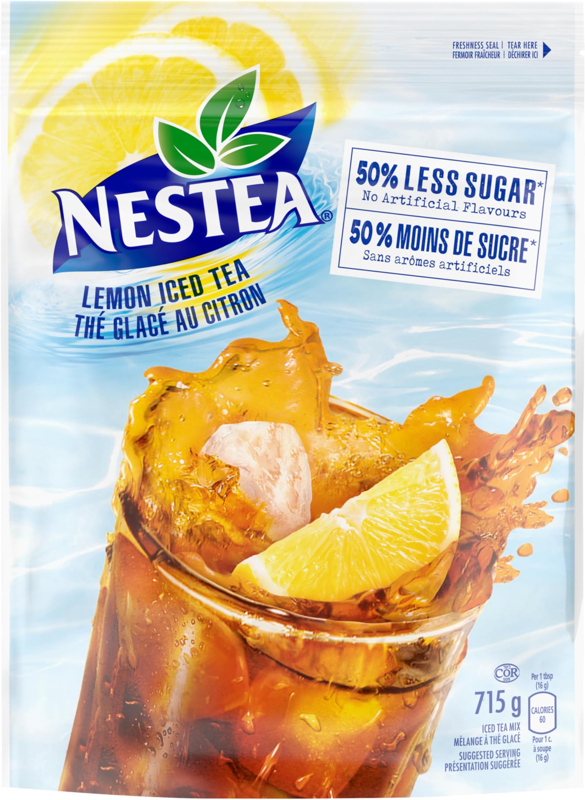 Lemon Iced Tea Mix, 715g/25.2 oz., Pouch (Imported from Canada)