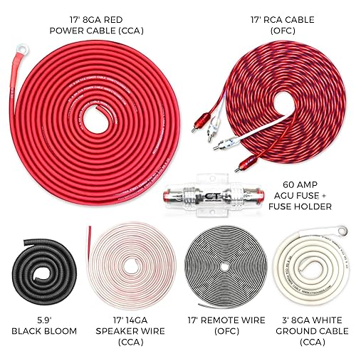 Miniatura 6 de CT Sounds Kit completo de instalación de cableado de amplificador CCA calibre 8, AMPKIT-8GA-PRO