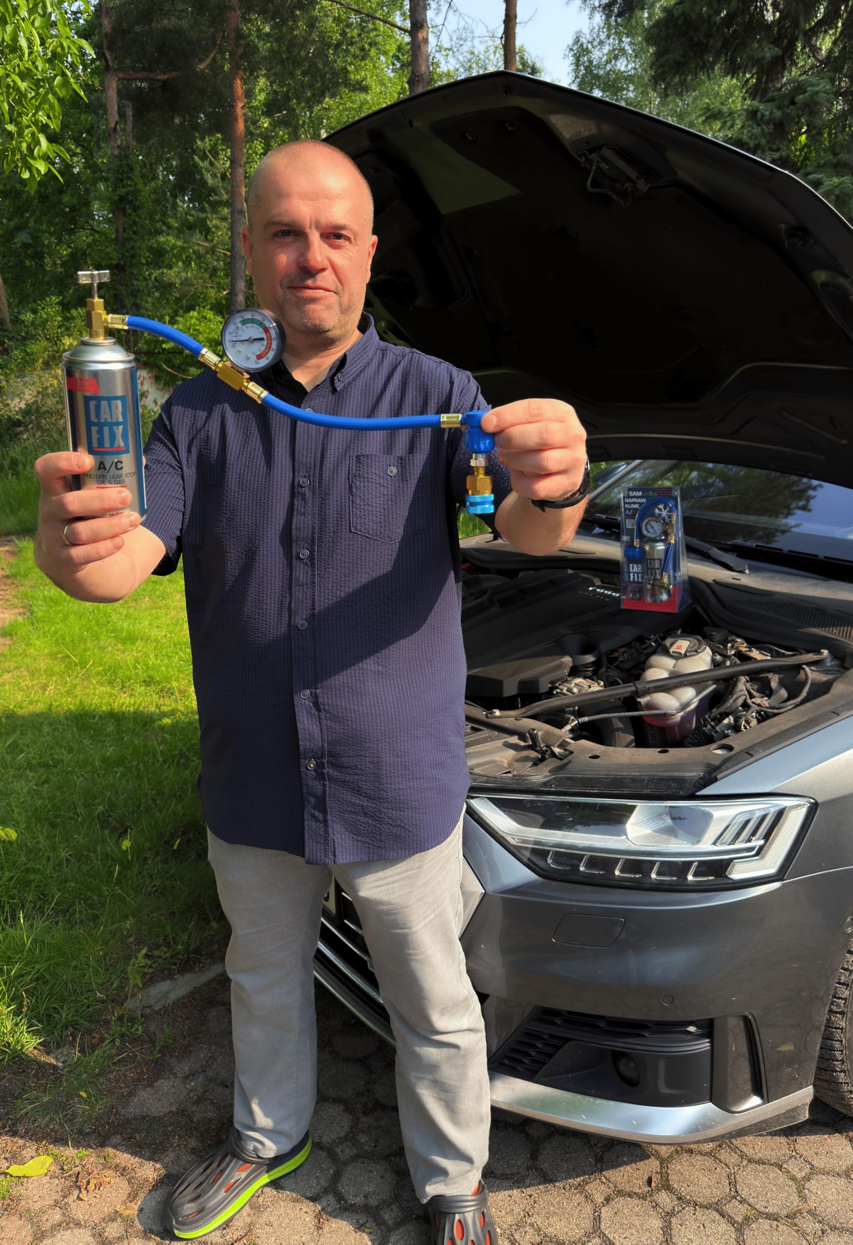 Kältemittel Ersatzgas r134a Auto Klimaanlage Nachfüllset 660g 1 Dose 3in1 235g