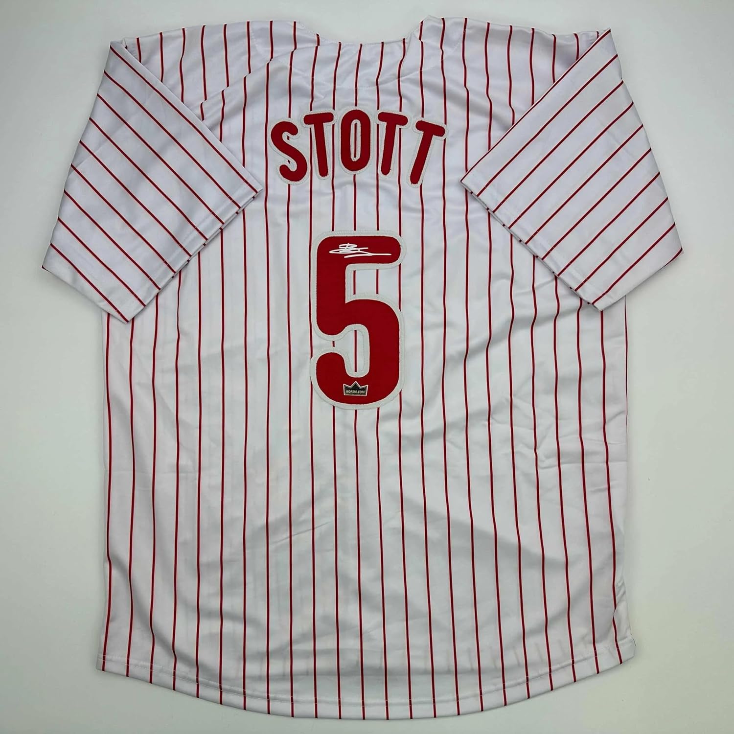 Facsimile Autographed Bryson Stott Philadelphia Pinstripe Reprint Laser Auto Baseball Jersey Size Men's XL