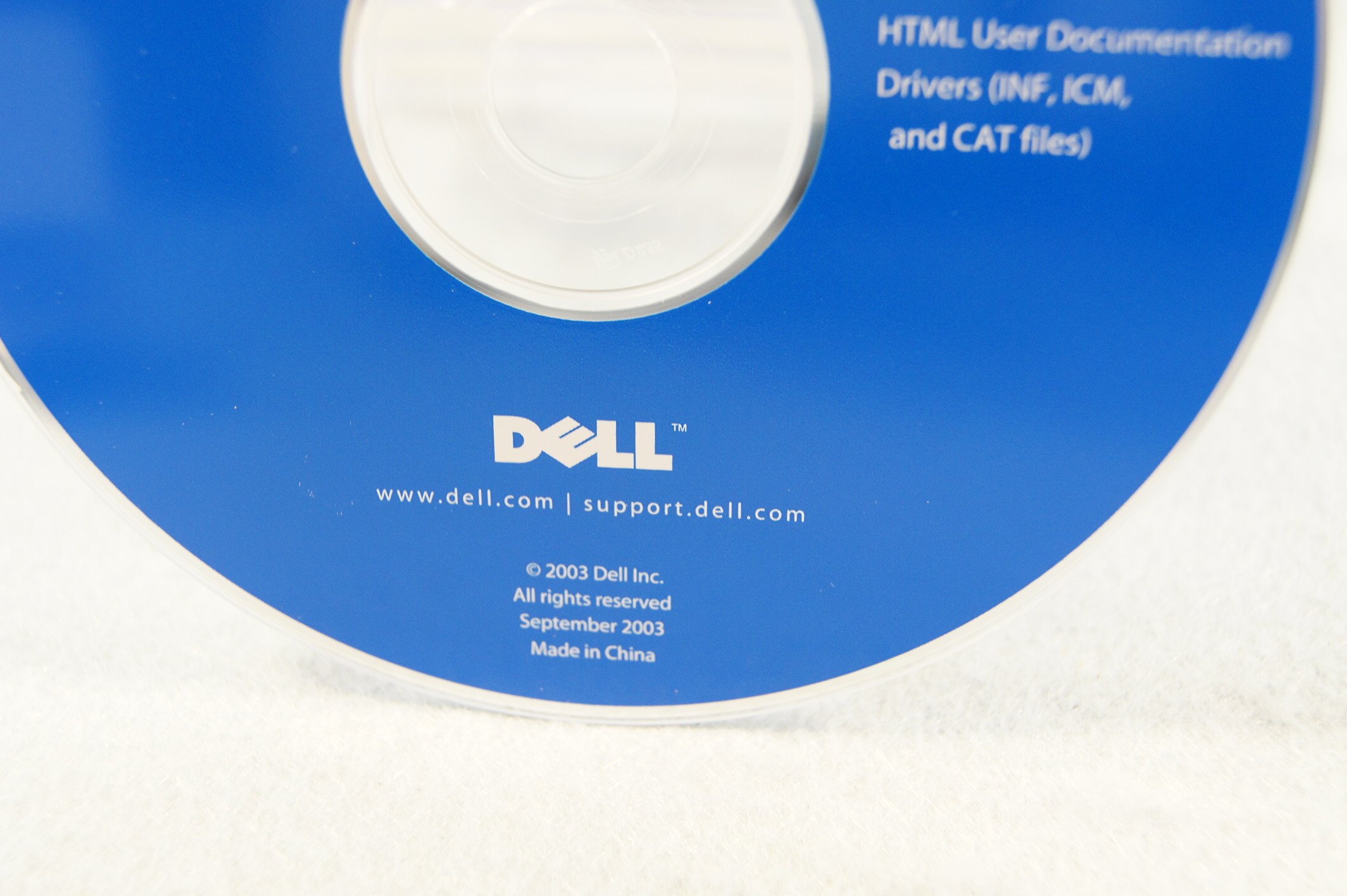 Dell Drivers E172FP Color Monitor User Documentation Year 2003: Computer Program Software Installation Replacement Disc Recovery CD-Rom